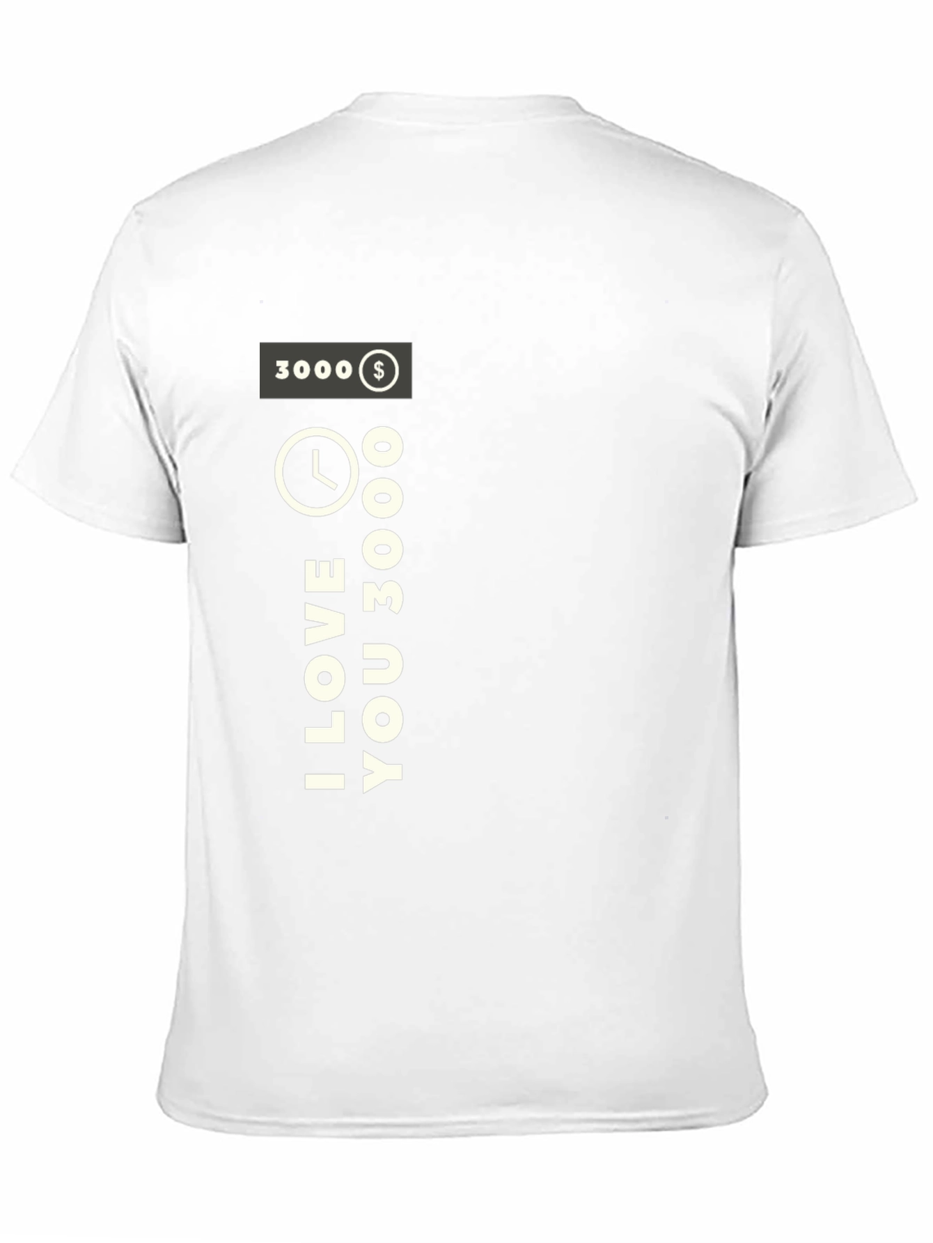 Black I Love You 3000 Black T-Shirt view 11