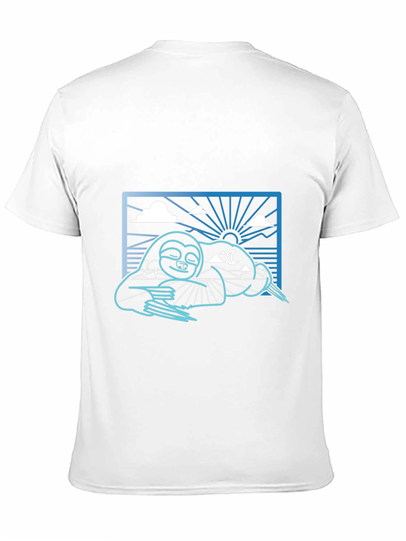 Black Sloth Day & Night Graphic Tee - Black view 11