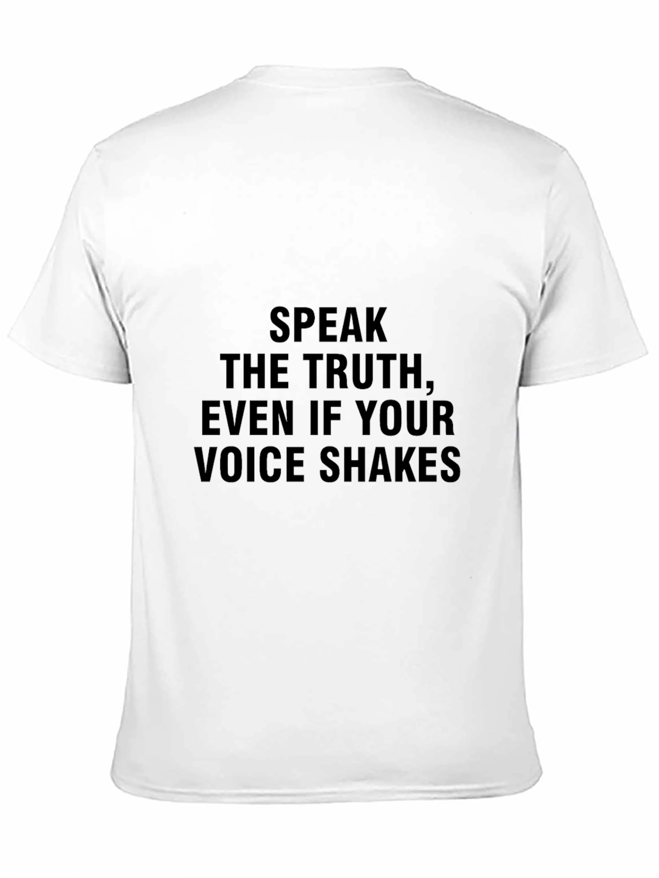 Black Truth Seeker T-Shirt - Speak Up Even If Your Voice Shakes view 11