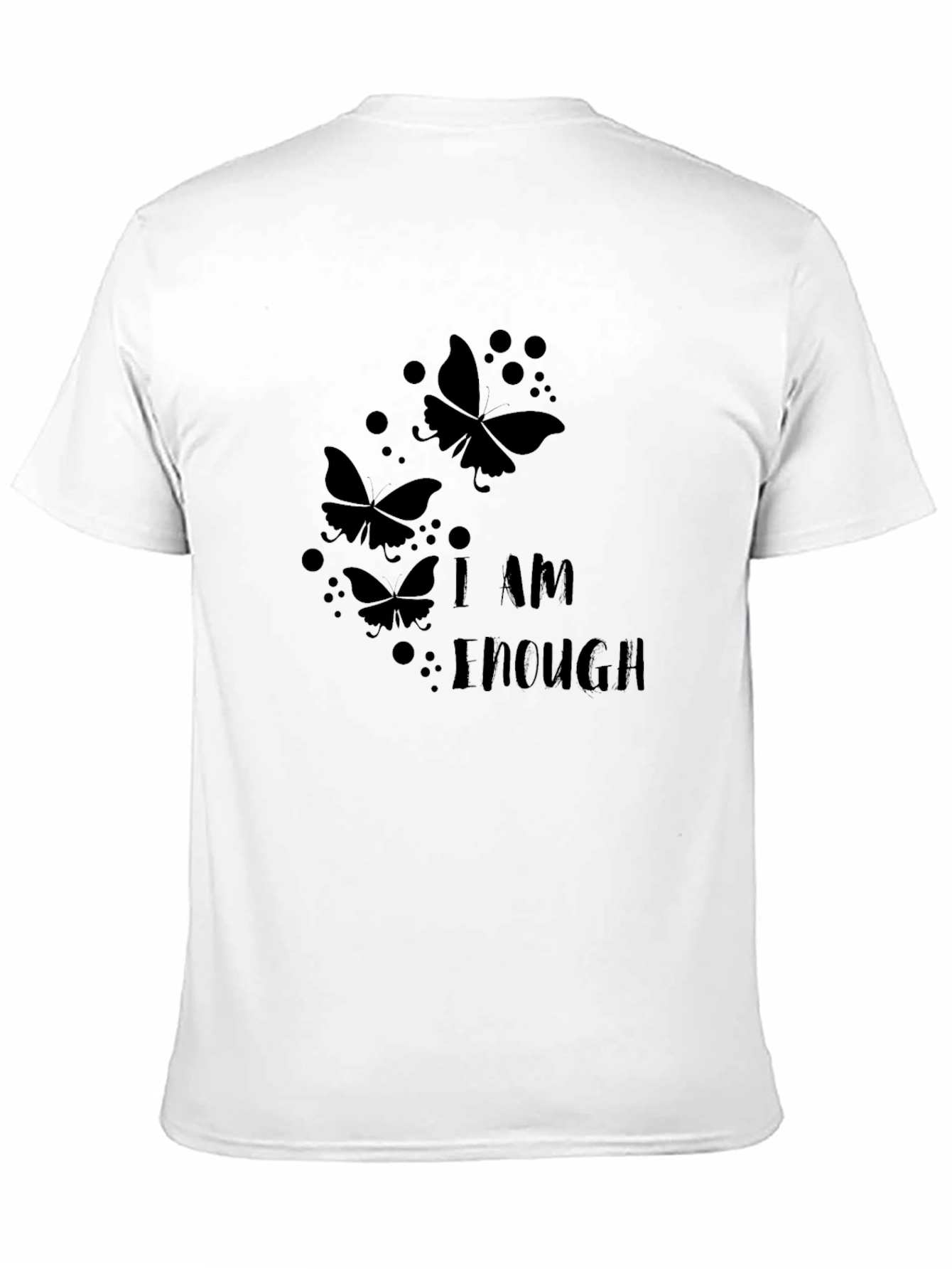 I Am Enough Butterfly Graphic T-Shirt - 11