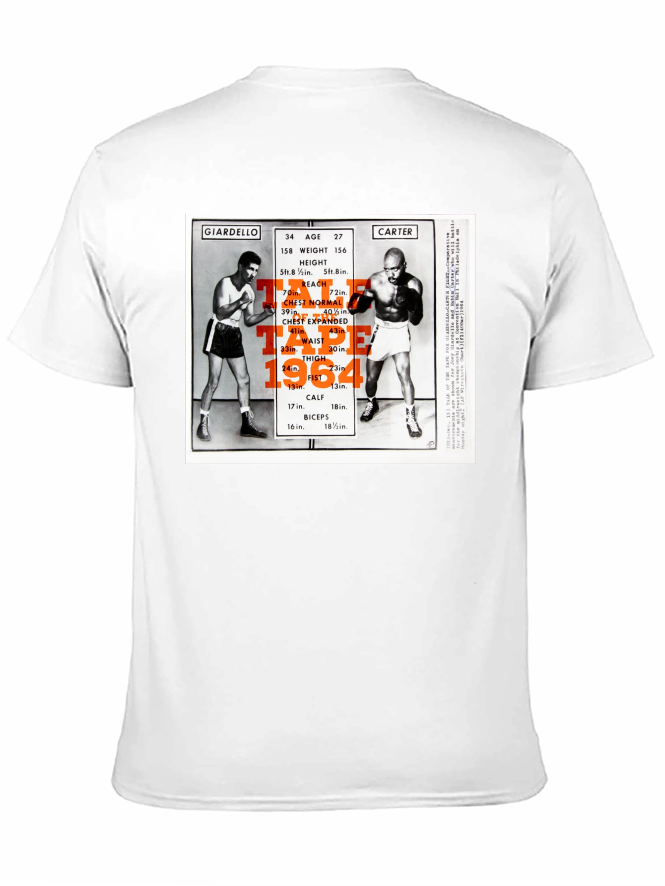 Black Giardello vs Carter Boxing T-Shirt view 11