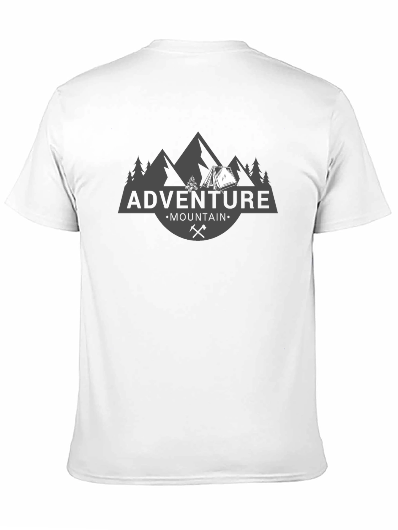 Black Adventure Mountain Graphic T-Shirt - Soft Cotton Tee view 11