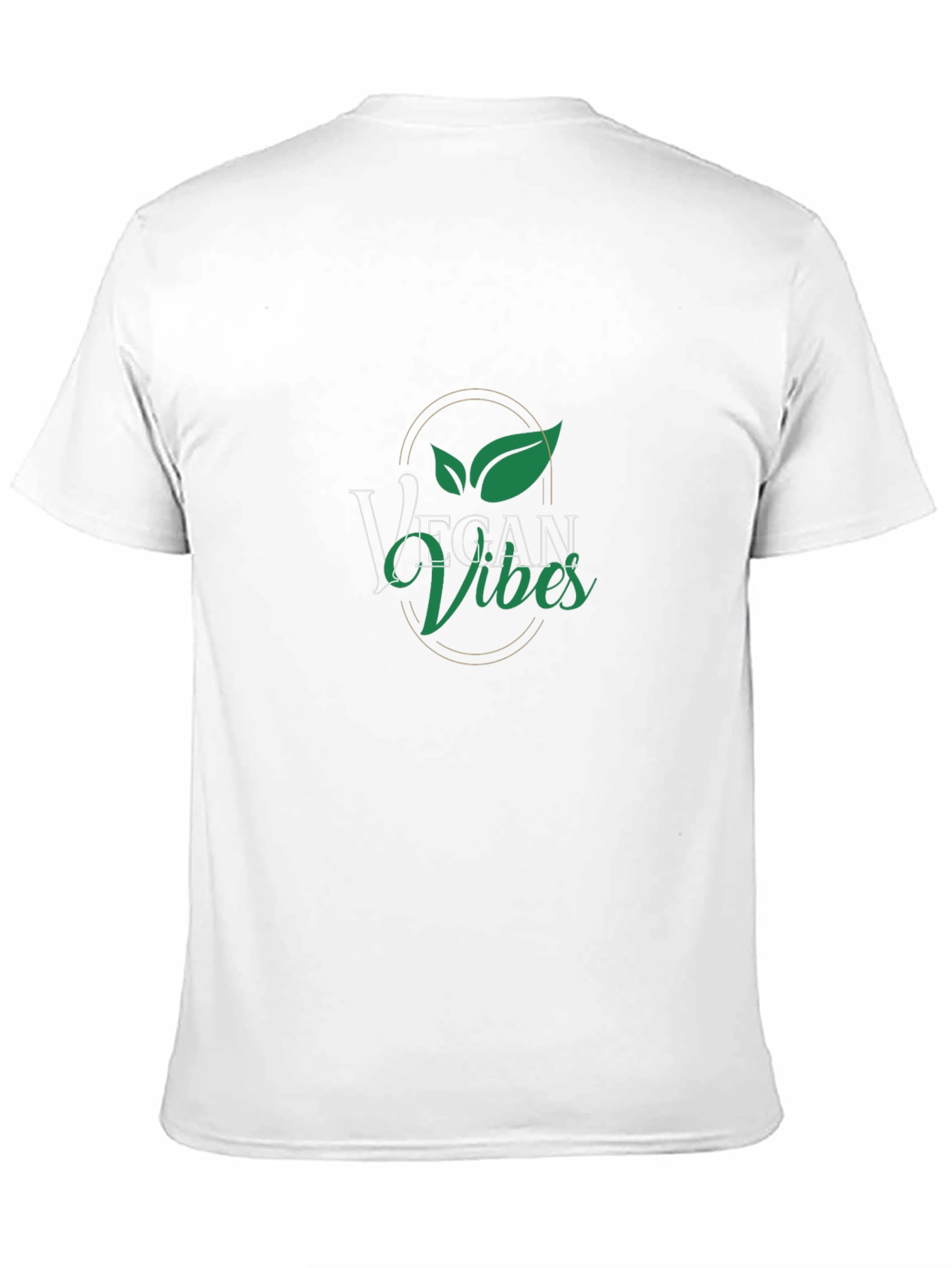 Black Vegan Vibes Graphic Tee - Black Cotton T-Shirt view 11