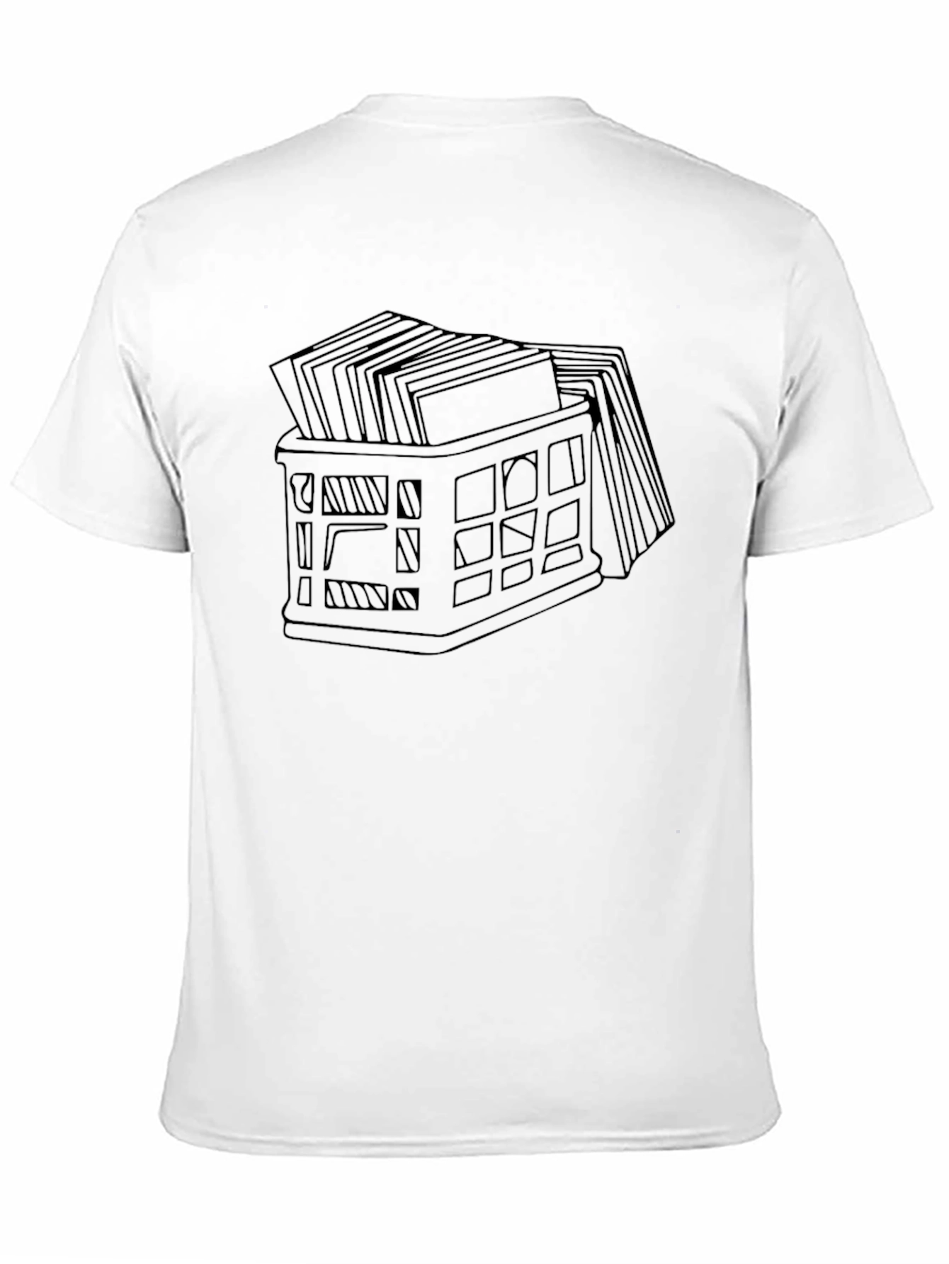 Black Vinyl Record Crate T-Shirt view 11