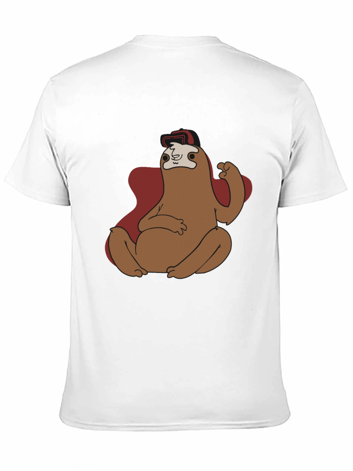 Black Sloth Superhero Graphic T-Shirt view 11