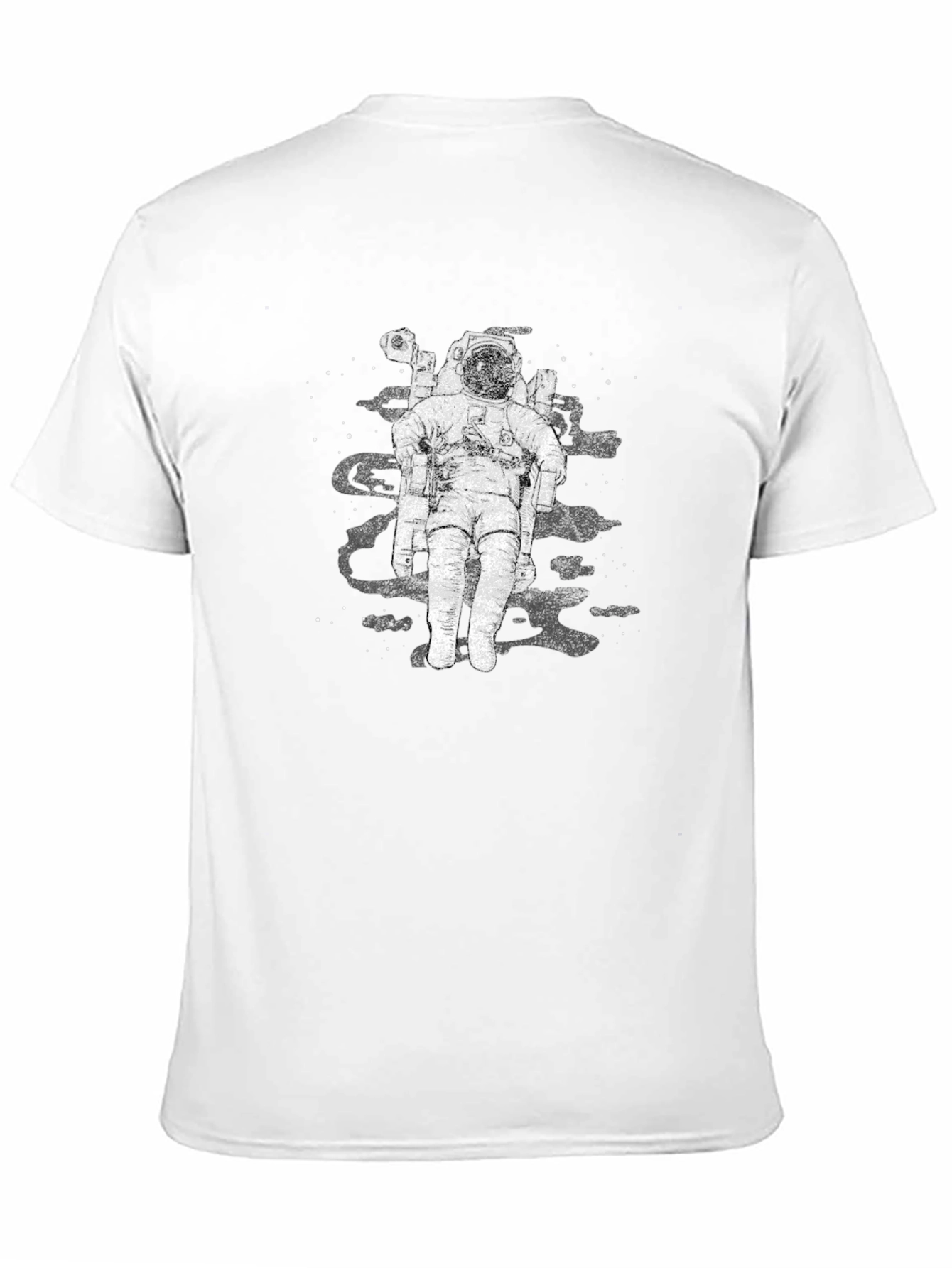 Black Astronaut Graphic Black T-Shirt view 11