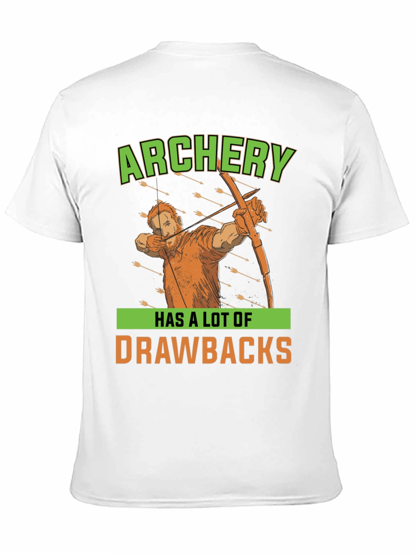 Black Archery Drawbacks Graphic T-Shirt view 11