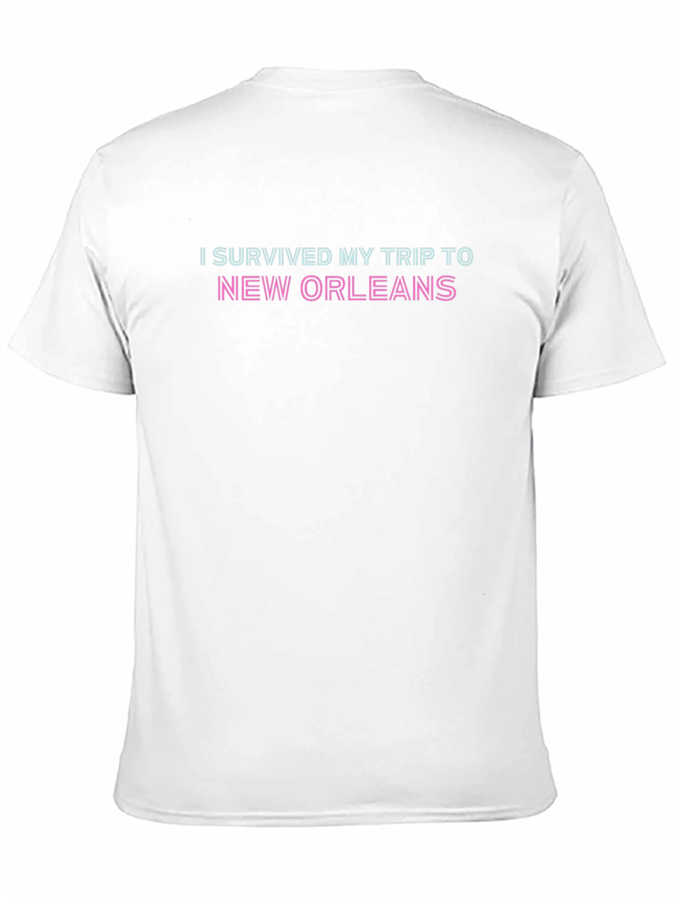 Black I Survived My Trip To New Orleans Black T-Shirt view 11