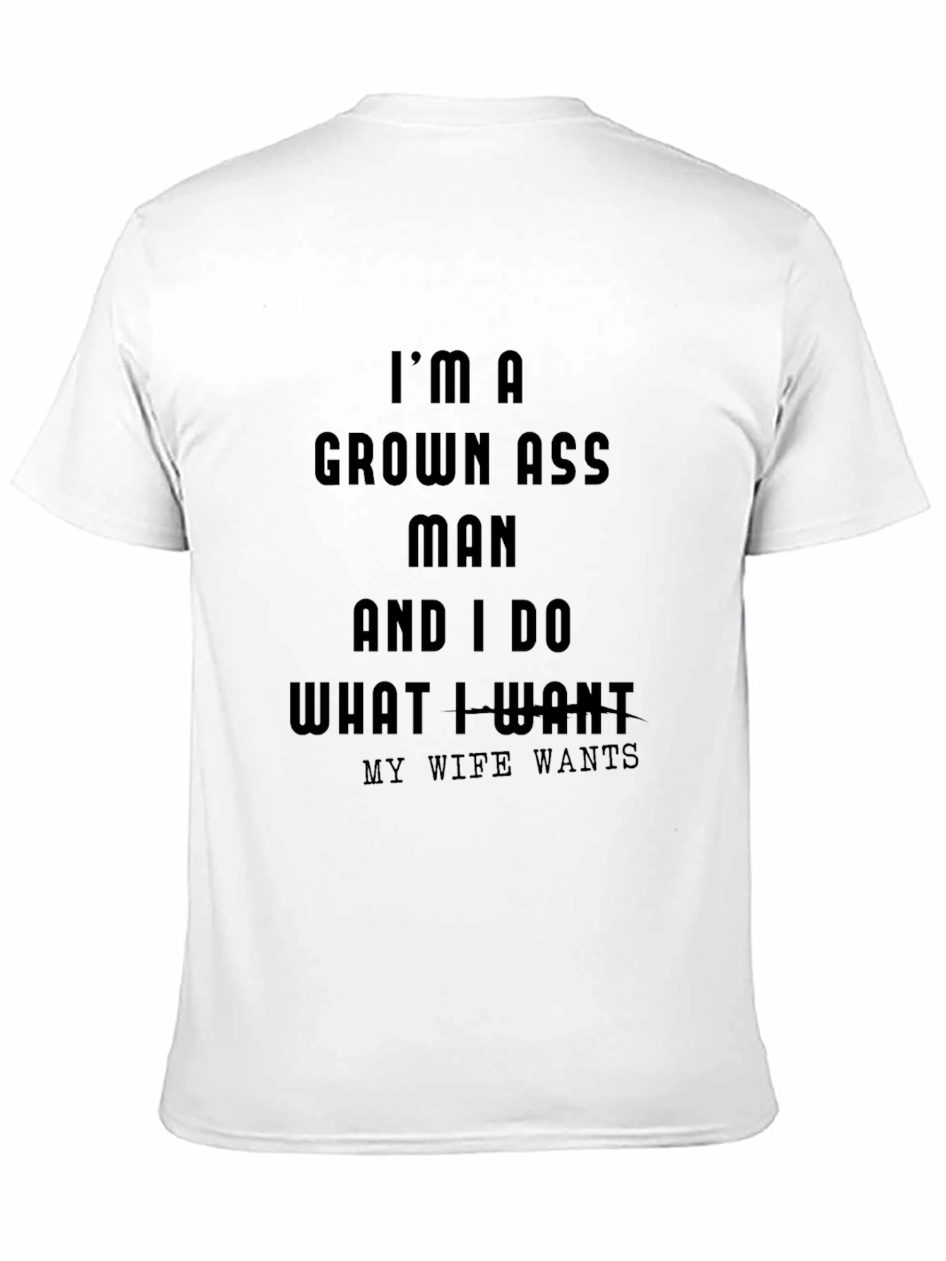 Black I'm a Grown Ass Man T-Shirt view 11