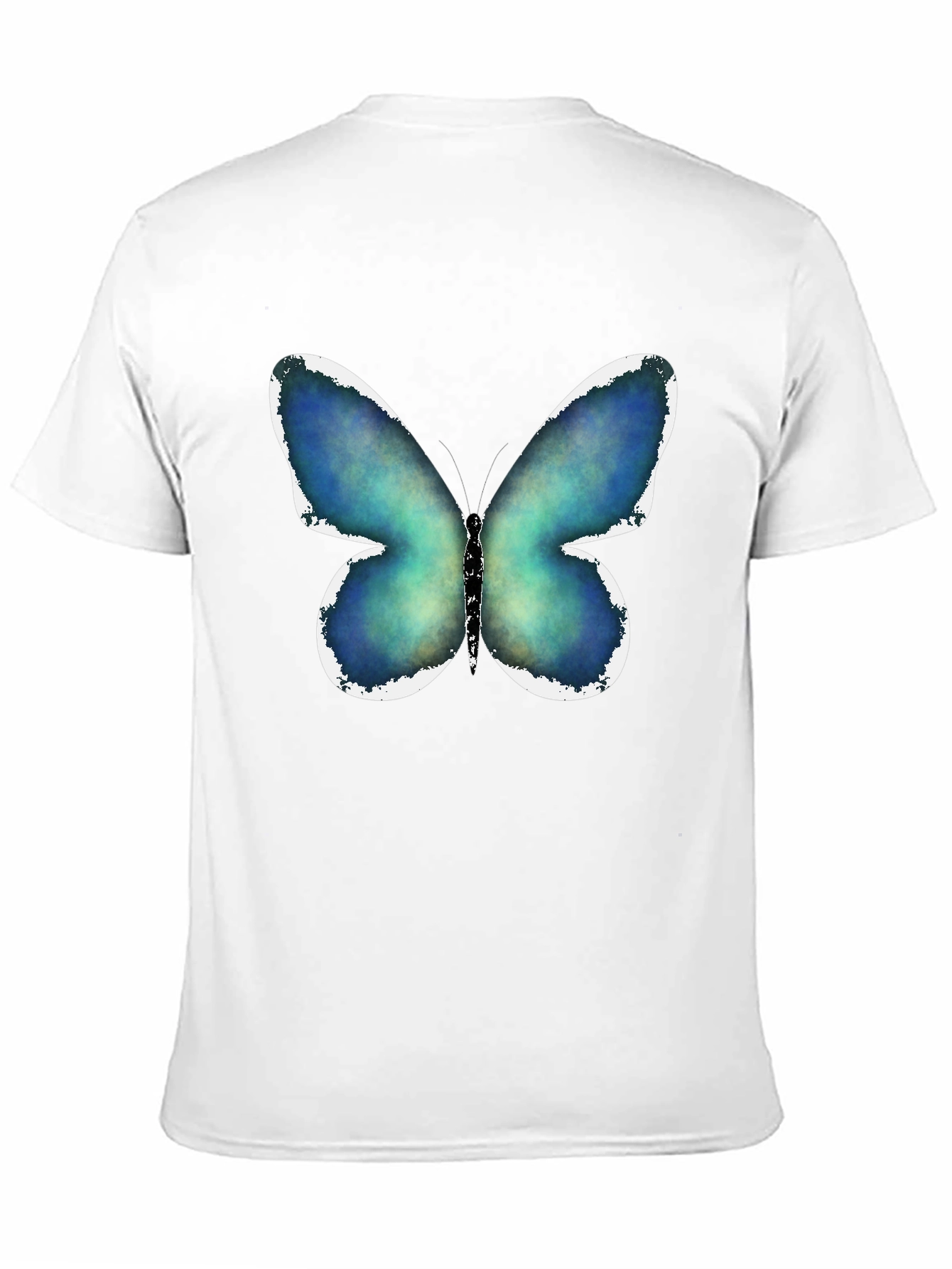 Black Butterfly Graphic Print Black T-Shirt view 11