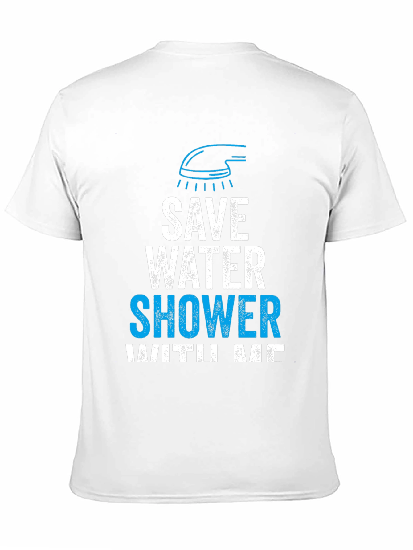 Black Save Water Shower With Me Graphic Tee view 11