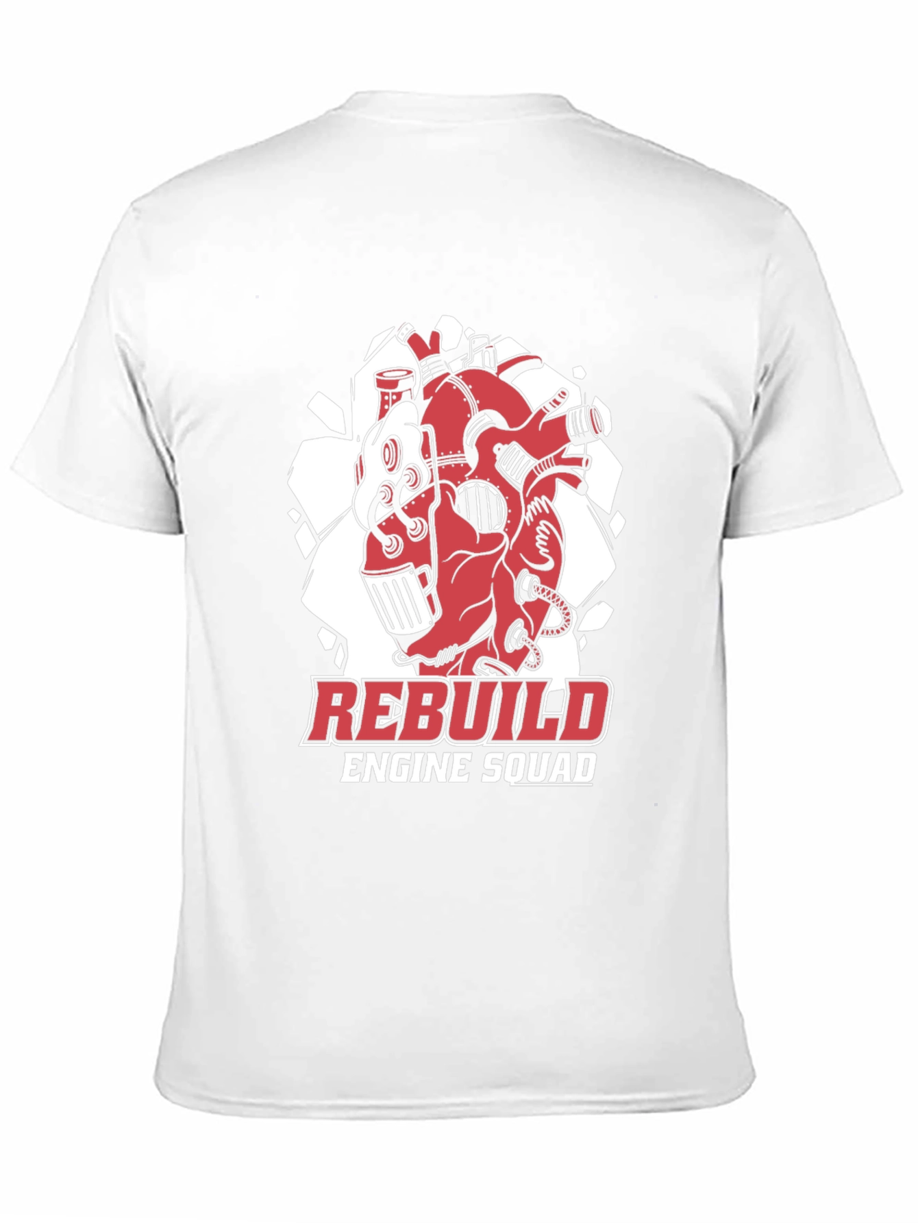 Black Rebuild Engine Squad Black T-Shirt view 11