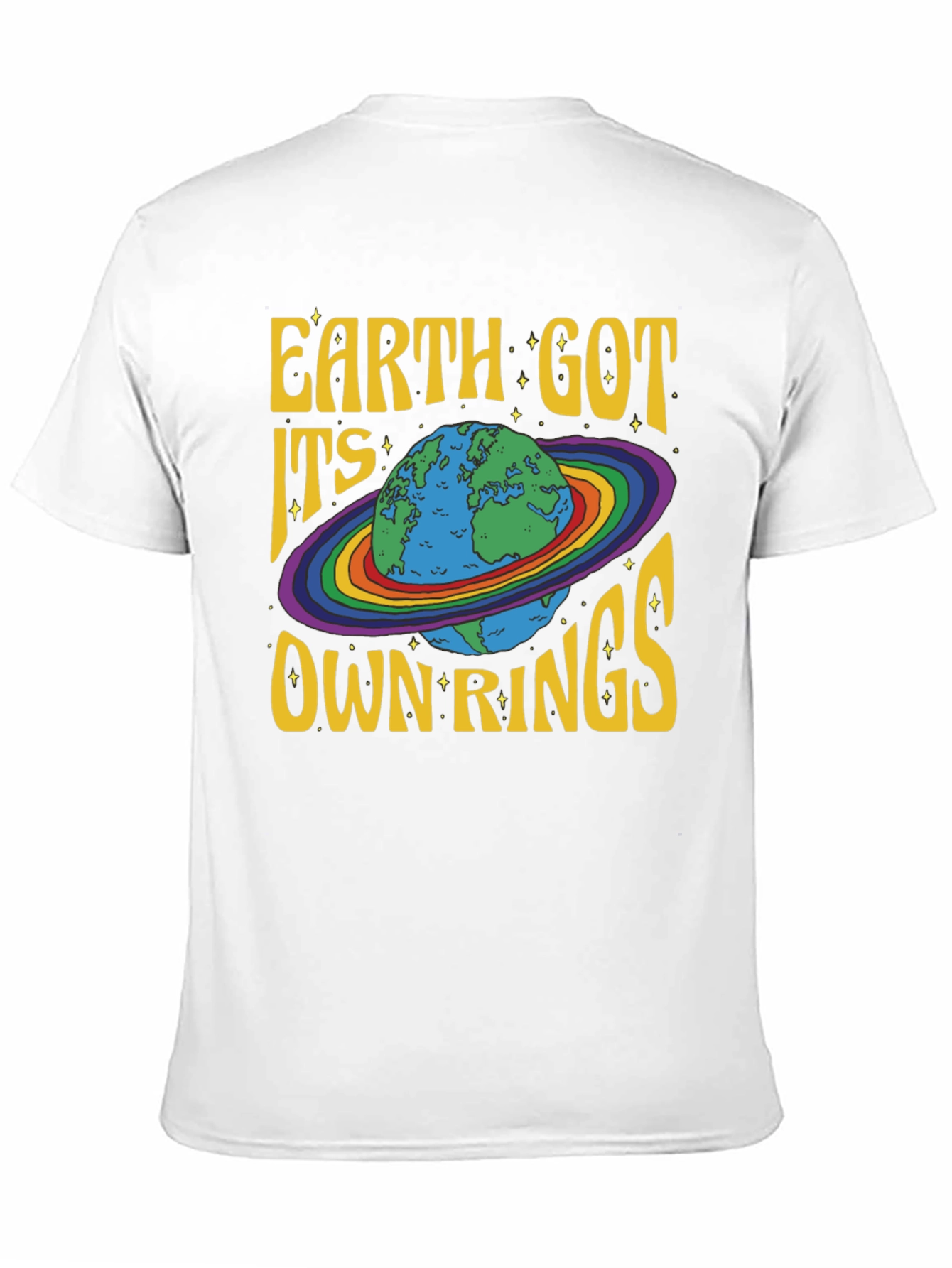 Black Earth Got Its Own Rings Graphic T-Shirt view 11