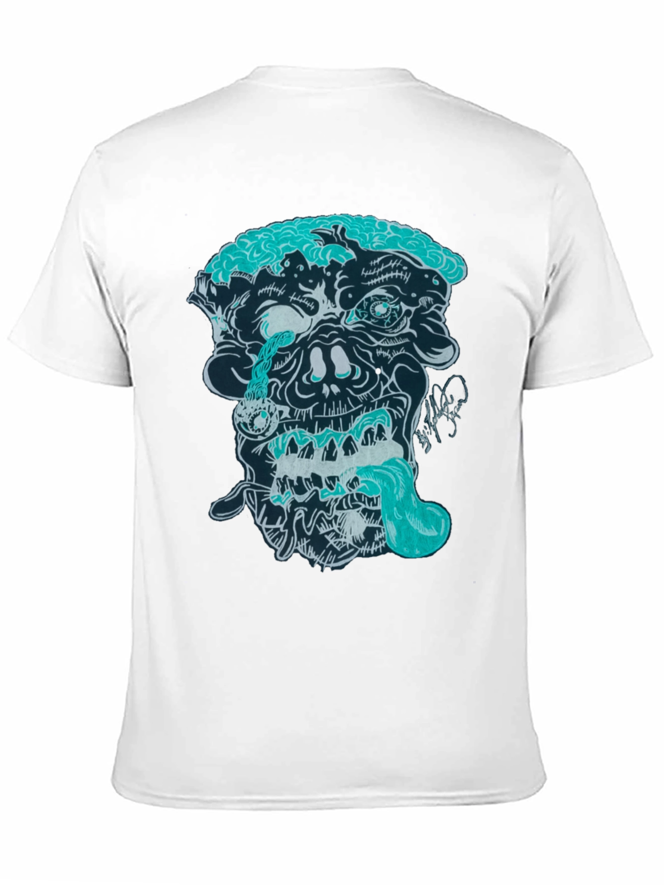 Black Zombie Graphic Print T-Shirt view 11