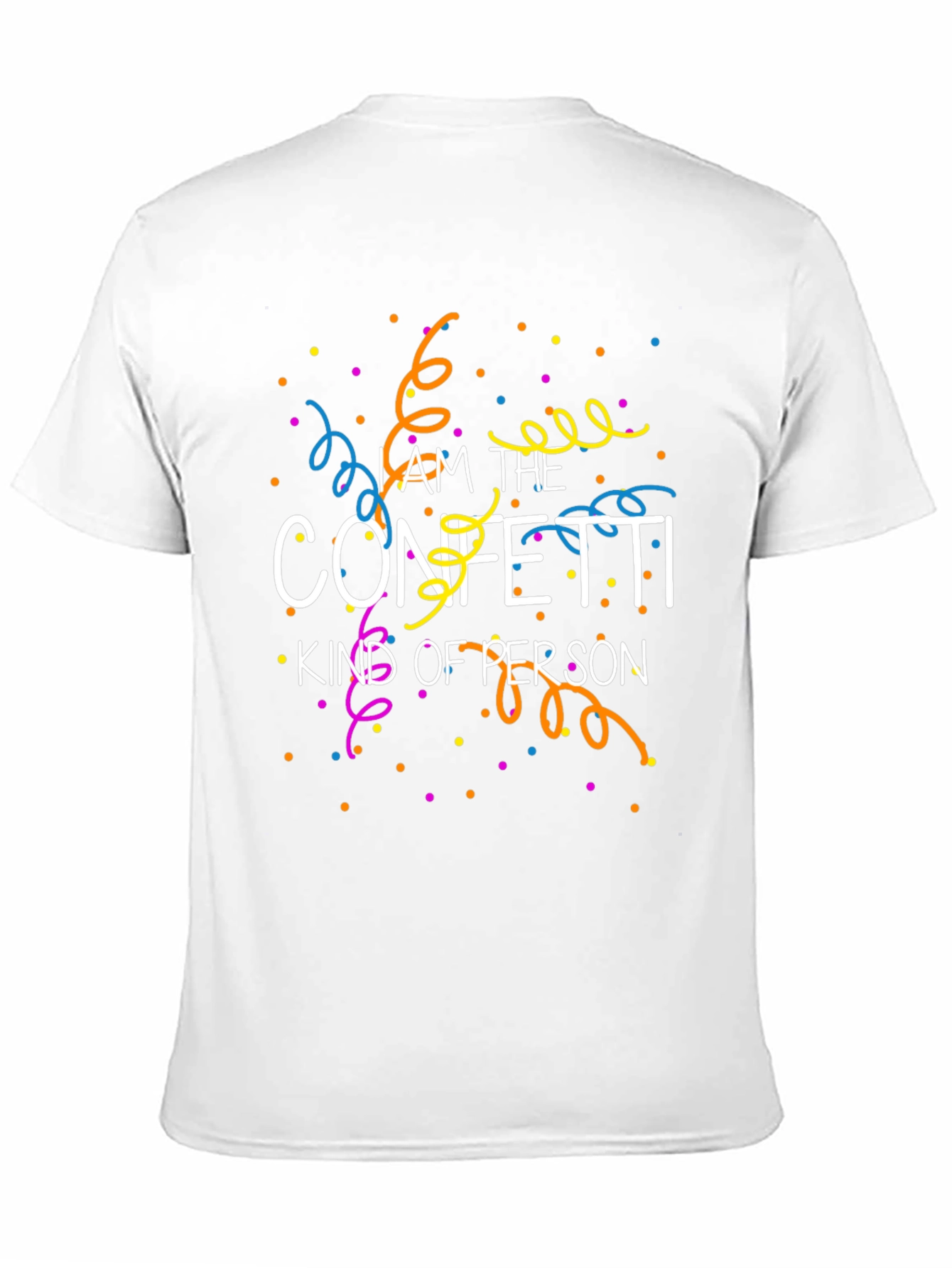 Black Confetti Kind of Person Graphic Tee - Black view 11