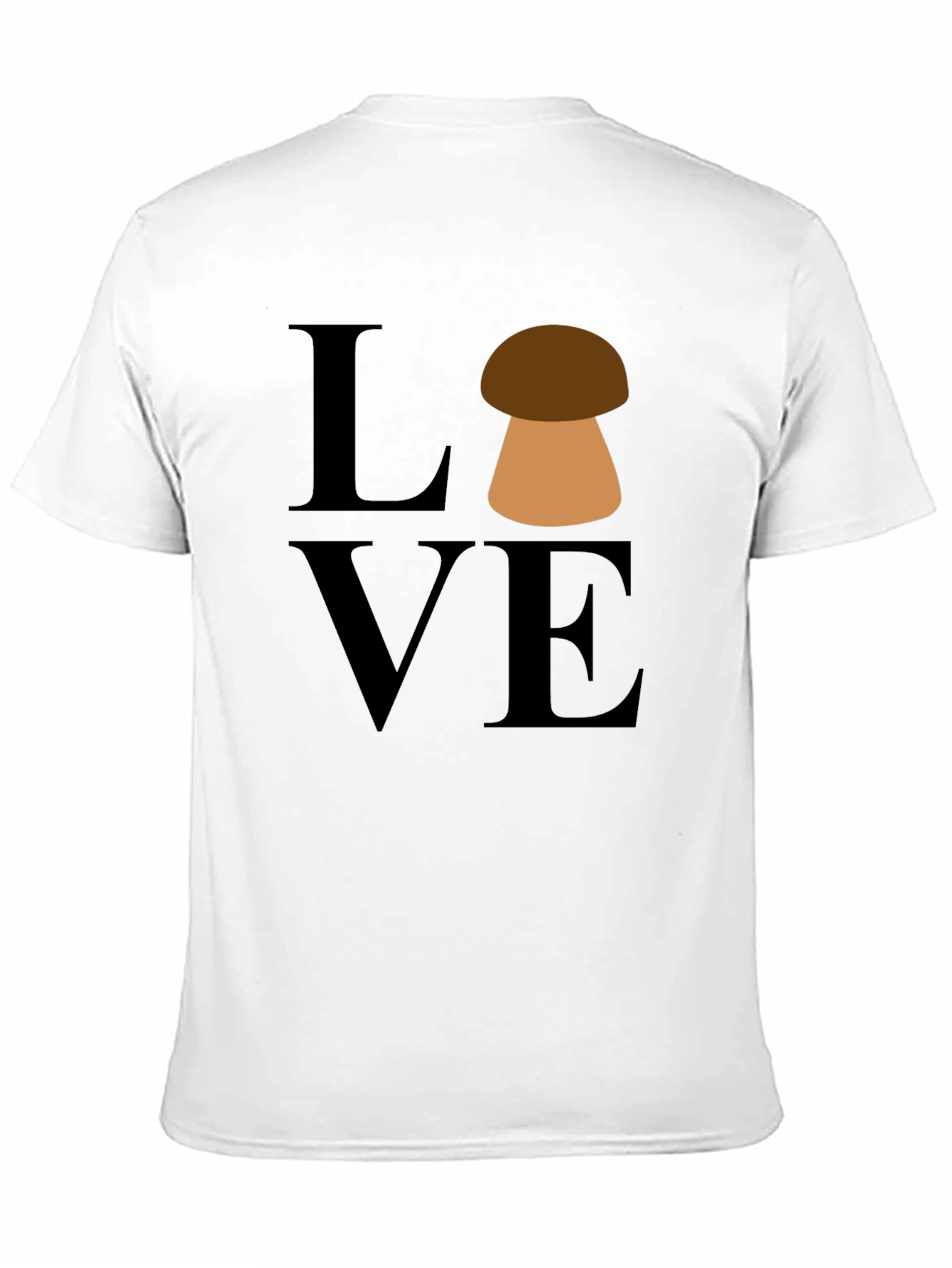 Black Mushroom Love Graphic T-Shirt - Unisex view 11