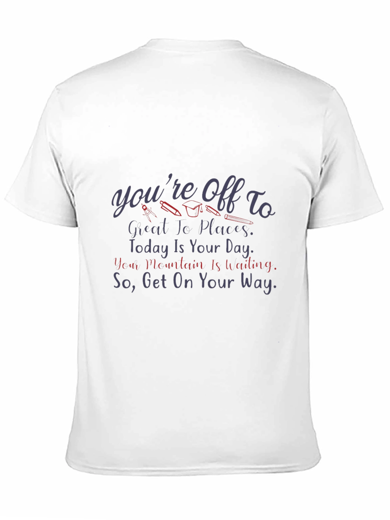 Black Motivational Graduation T-Shirt view 11