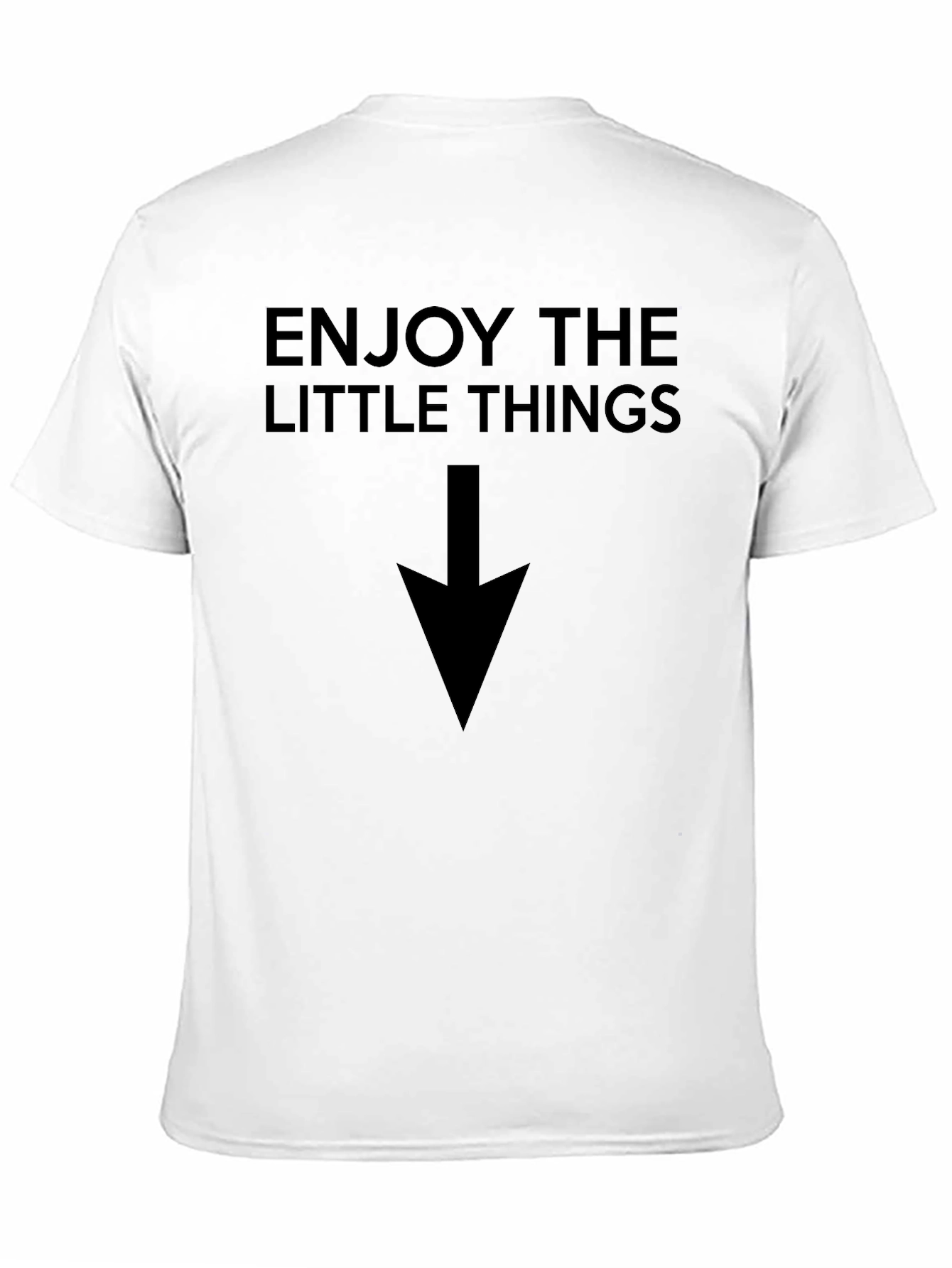 Black Enjoy the Little Things Graphic Tee - Black view 11
