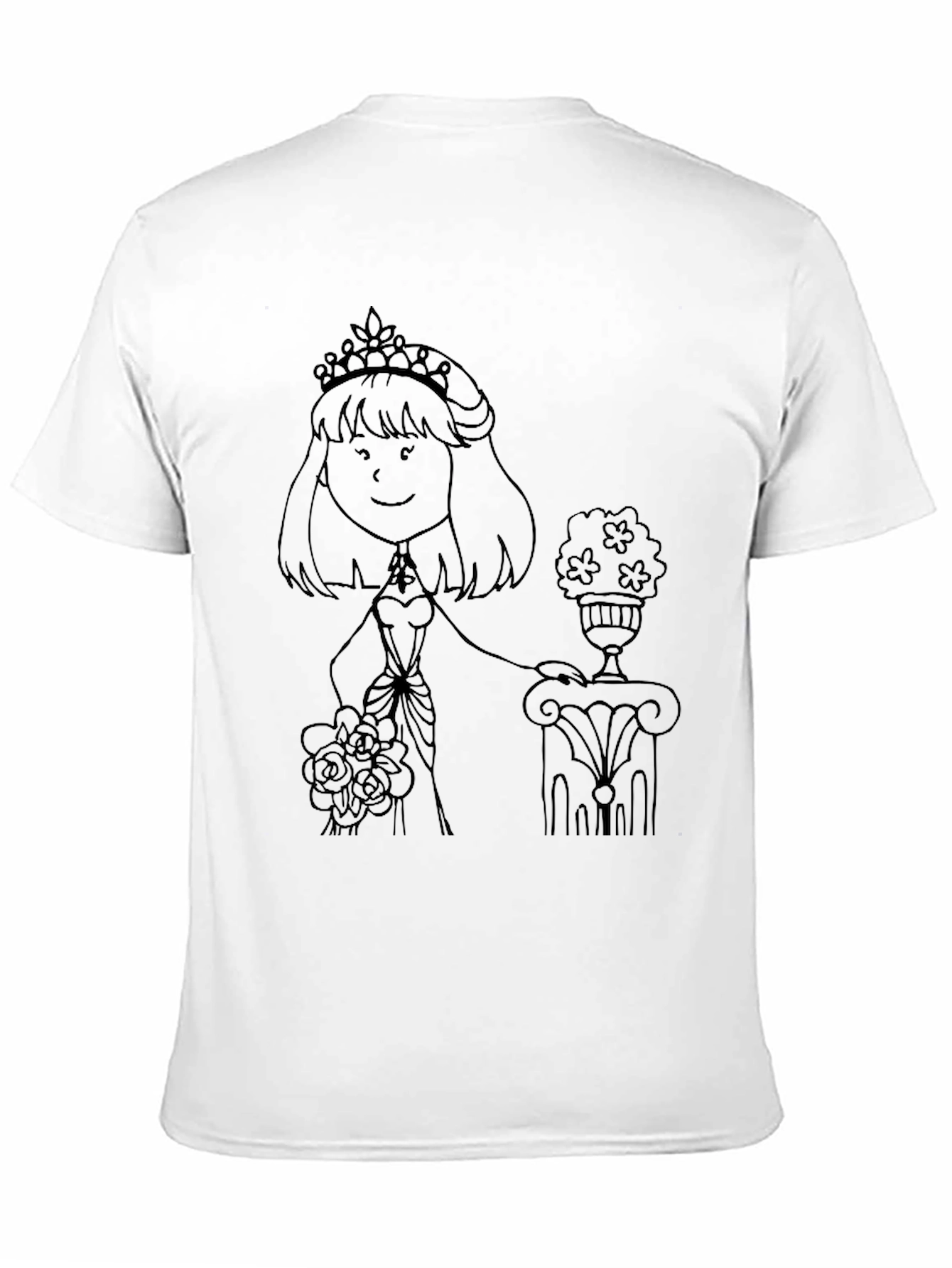 Black Black Graphic T-Shirt - Princess Design view 11
