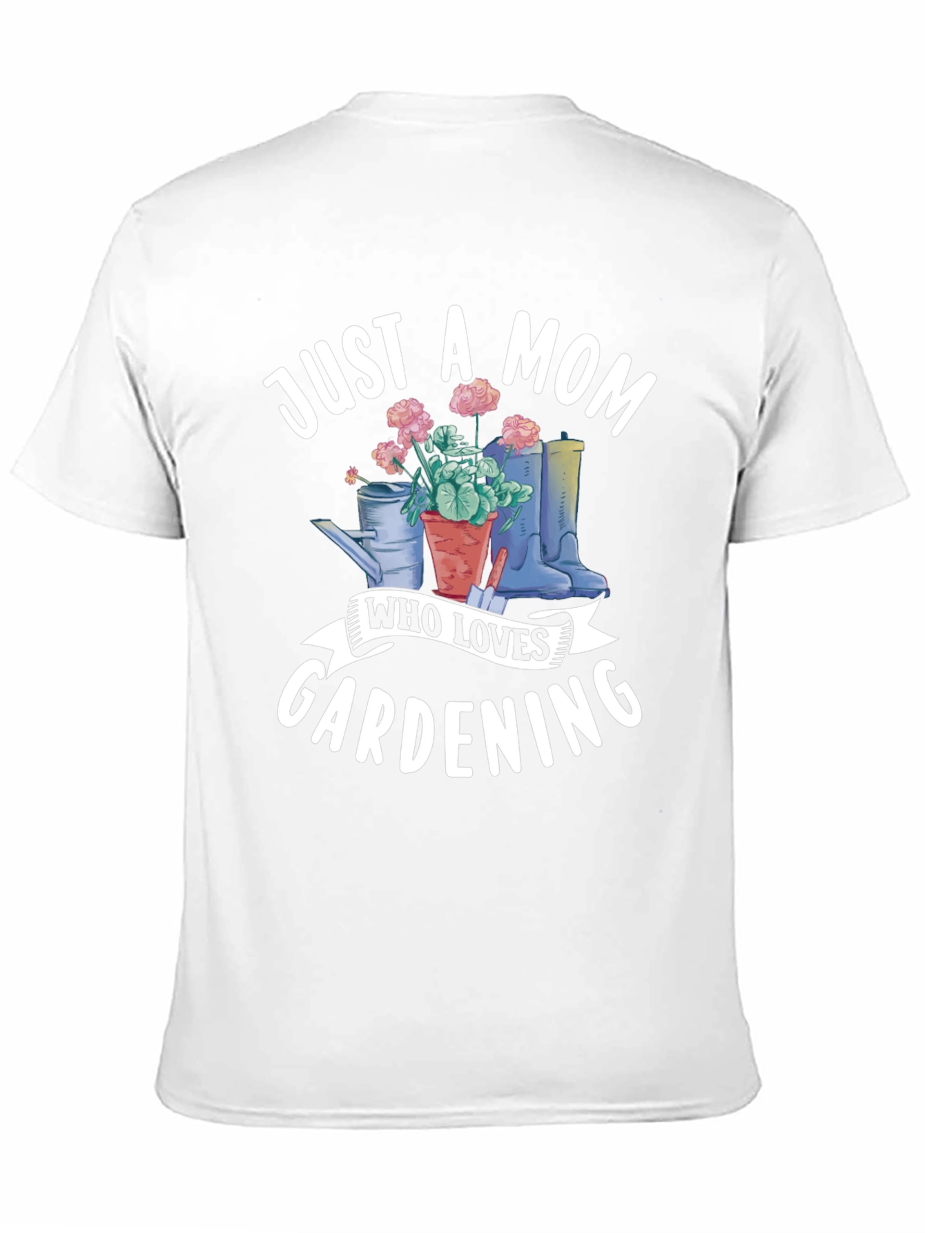 Black Gardening Mom T-Shirt view 11