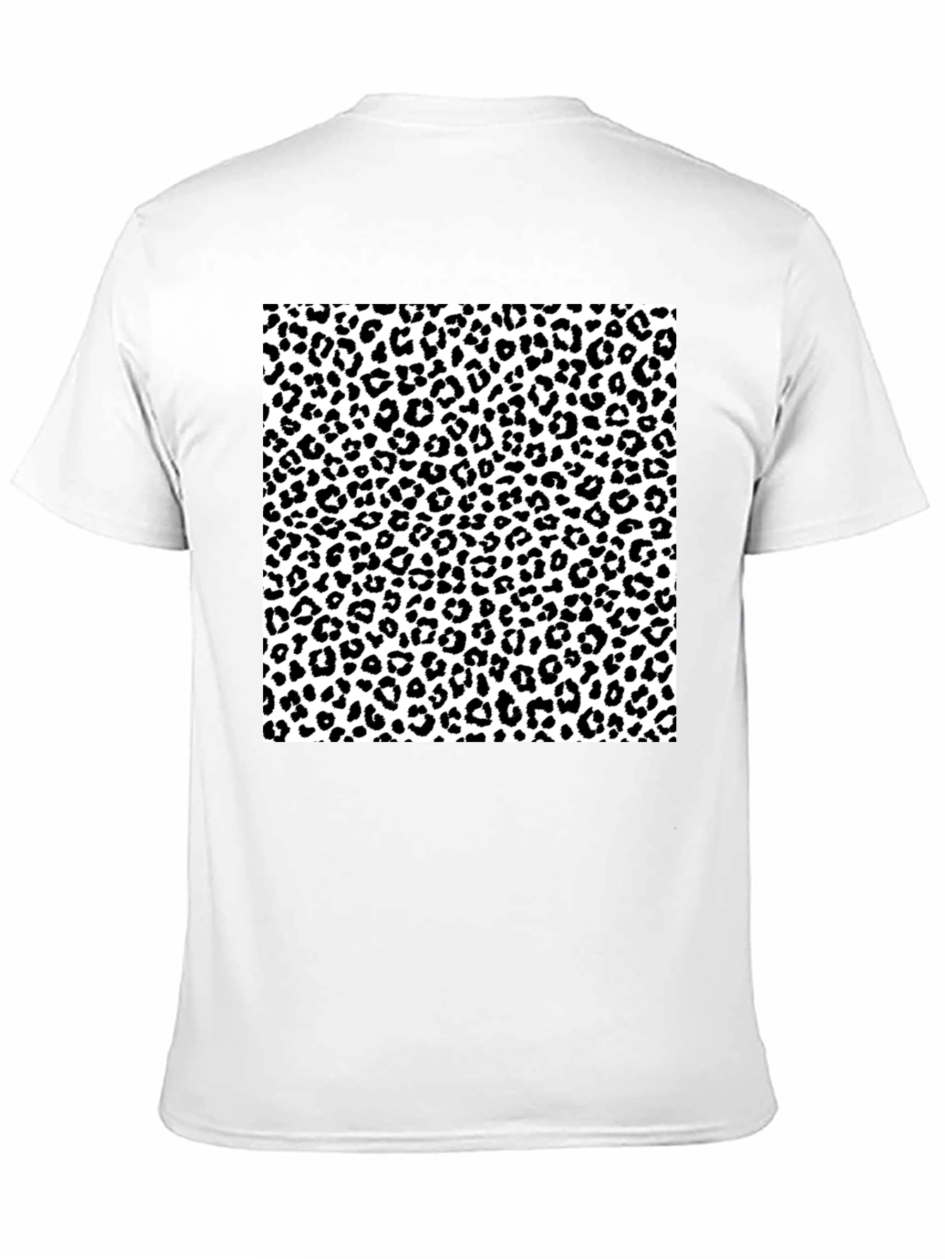 Black Leopard Print Graphic Tee - Stylish Men's T-Shirt view 11