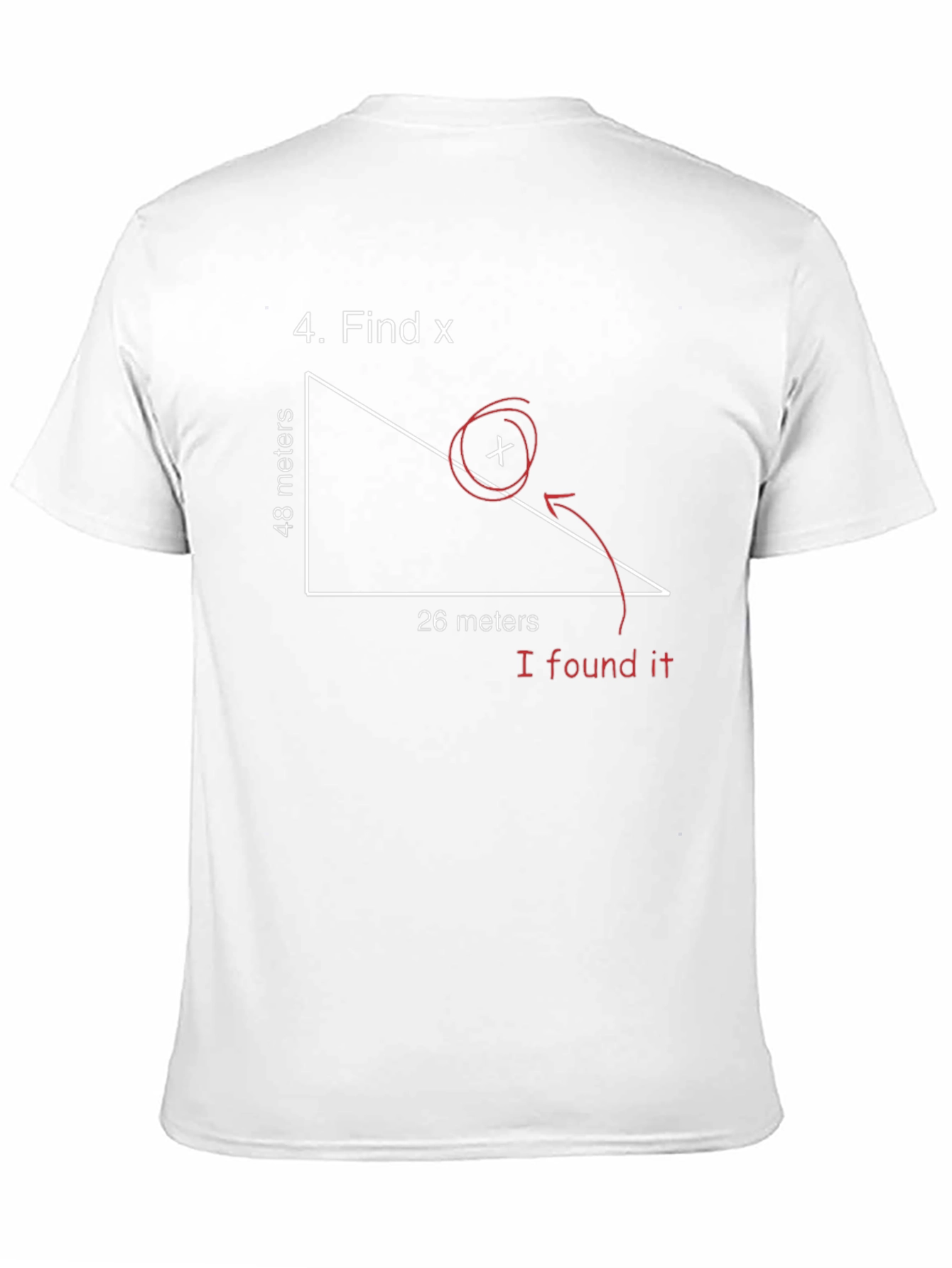 Black Funny Math T-Shirt: Find X Graphic Tee view 11