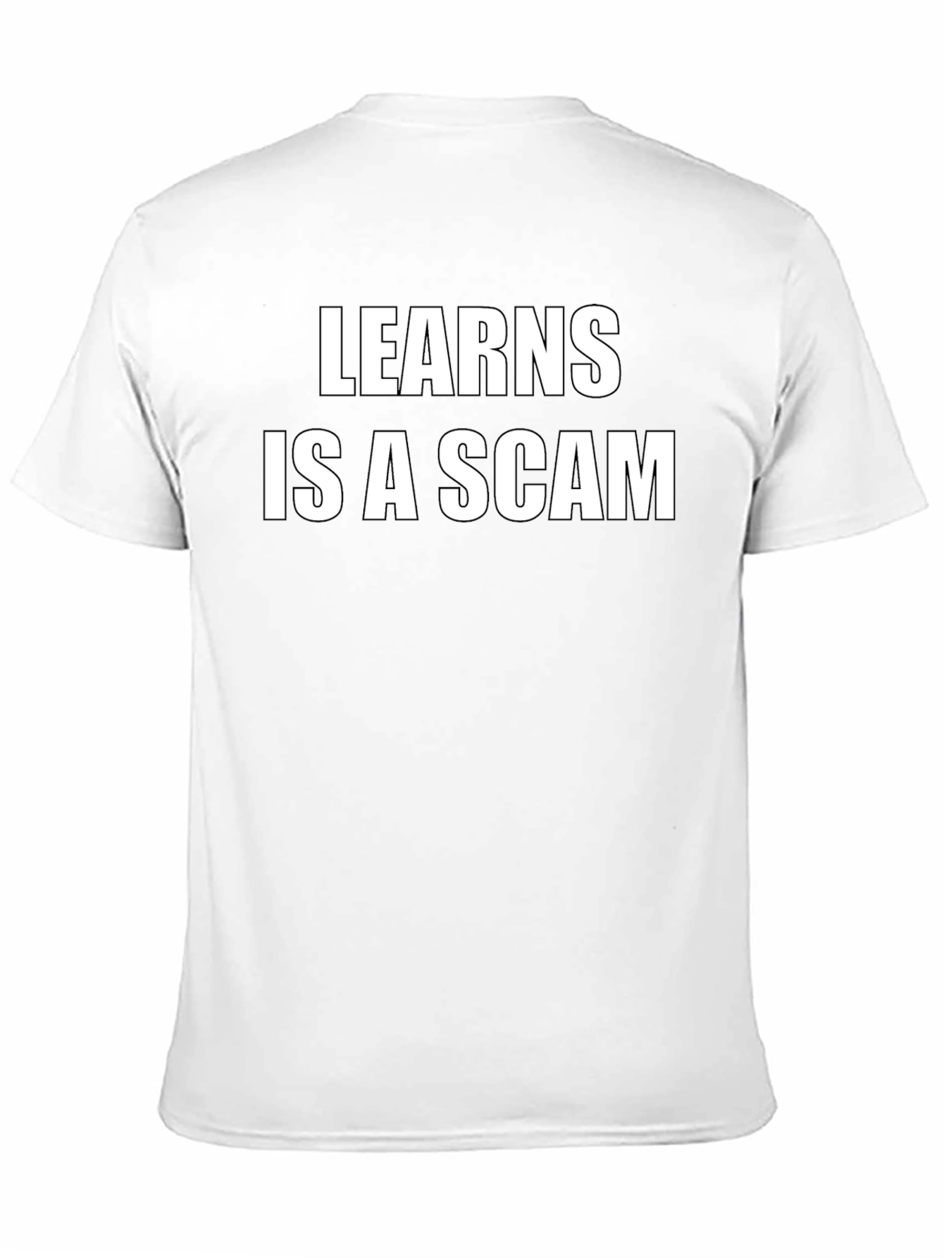 Black Learns is a Scam Black Graphic Tee view 11