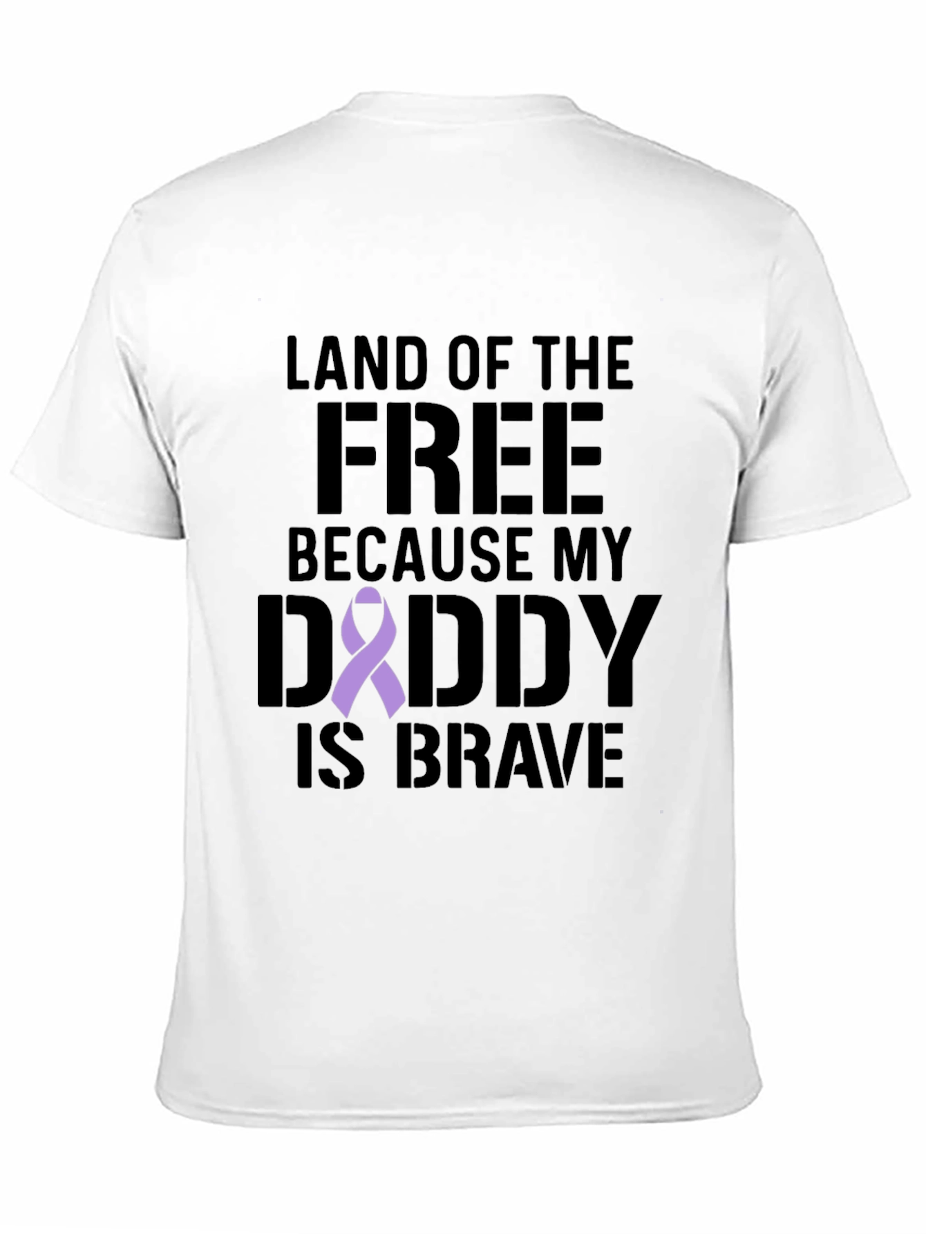 Black Land of the Free Daddy T-Shirt view 11