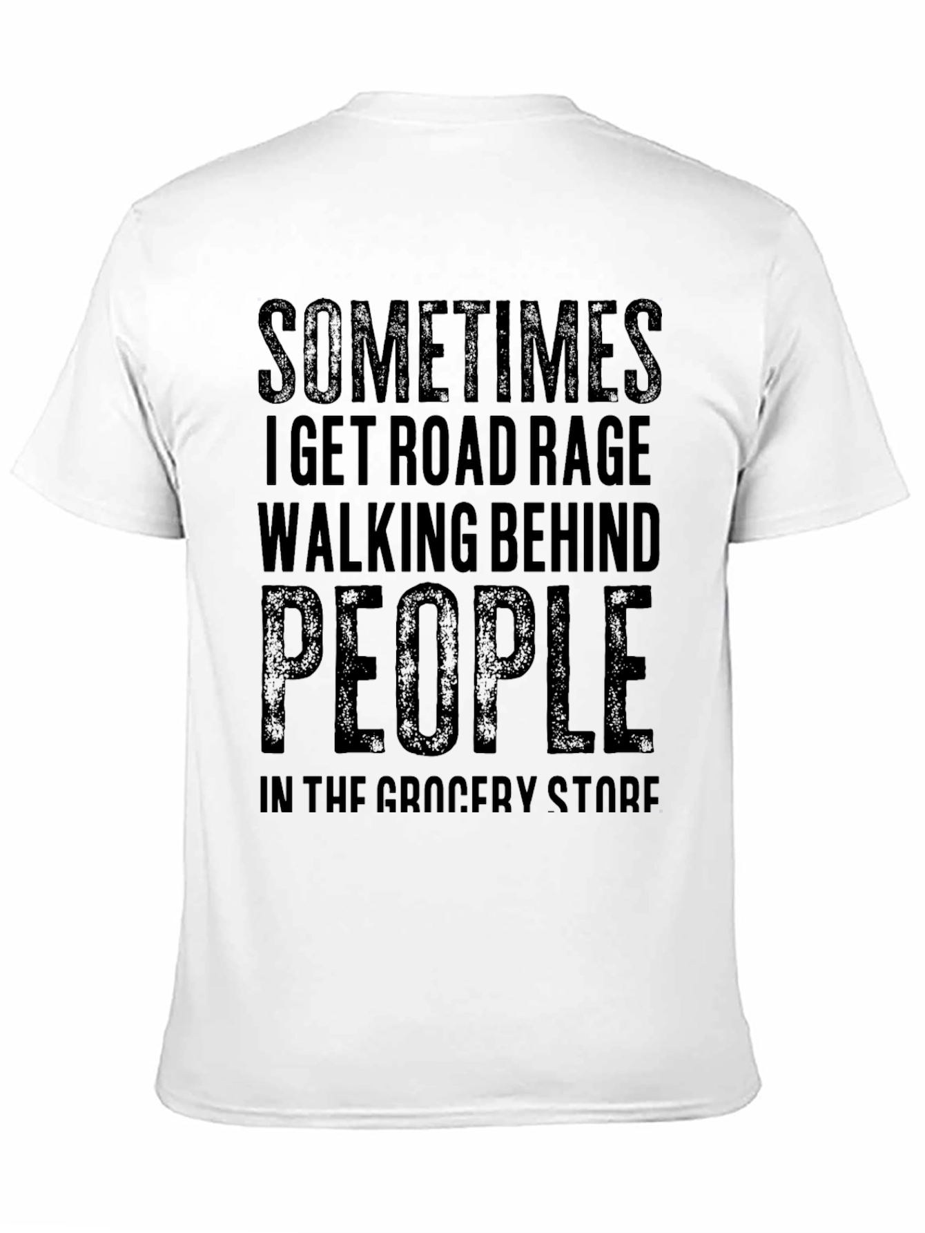 Black Road Rage Grocery Store Black T-Shirt view 11