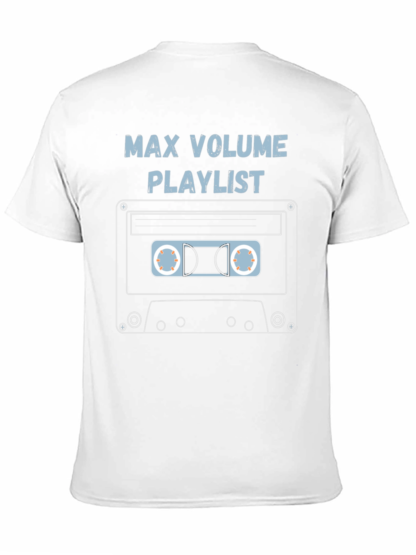 Black Max Volume Playlist Cassette Tape Graphic Tee view 11