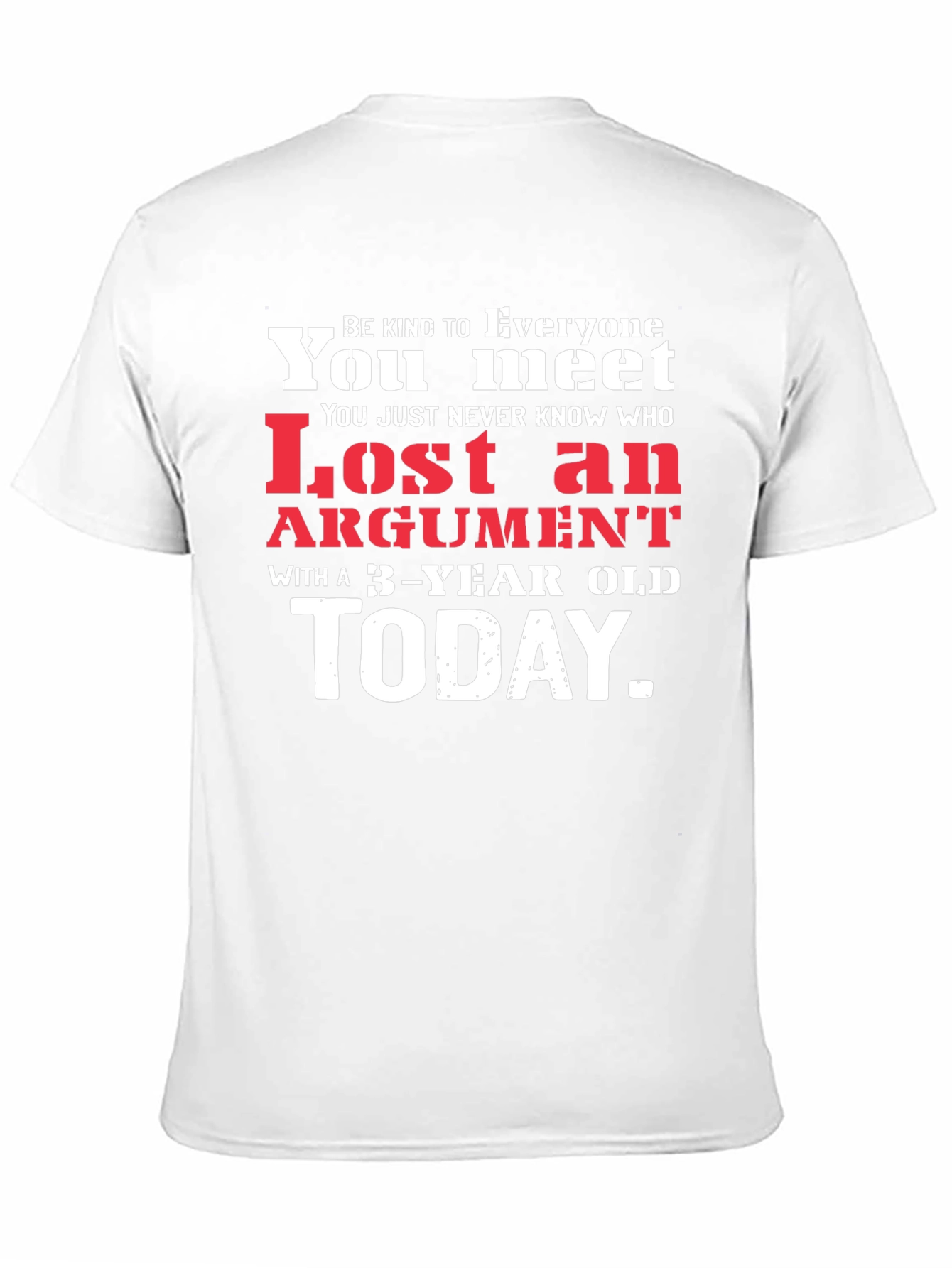 Black Humorous "Lost Argument" Graphic Tee view 11