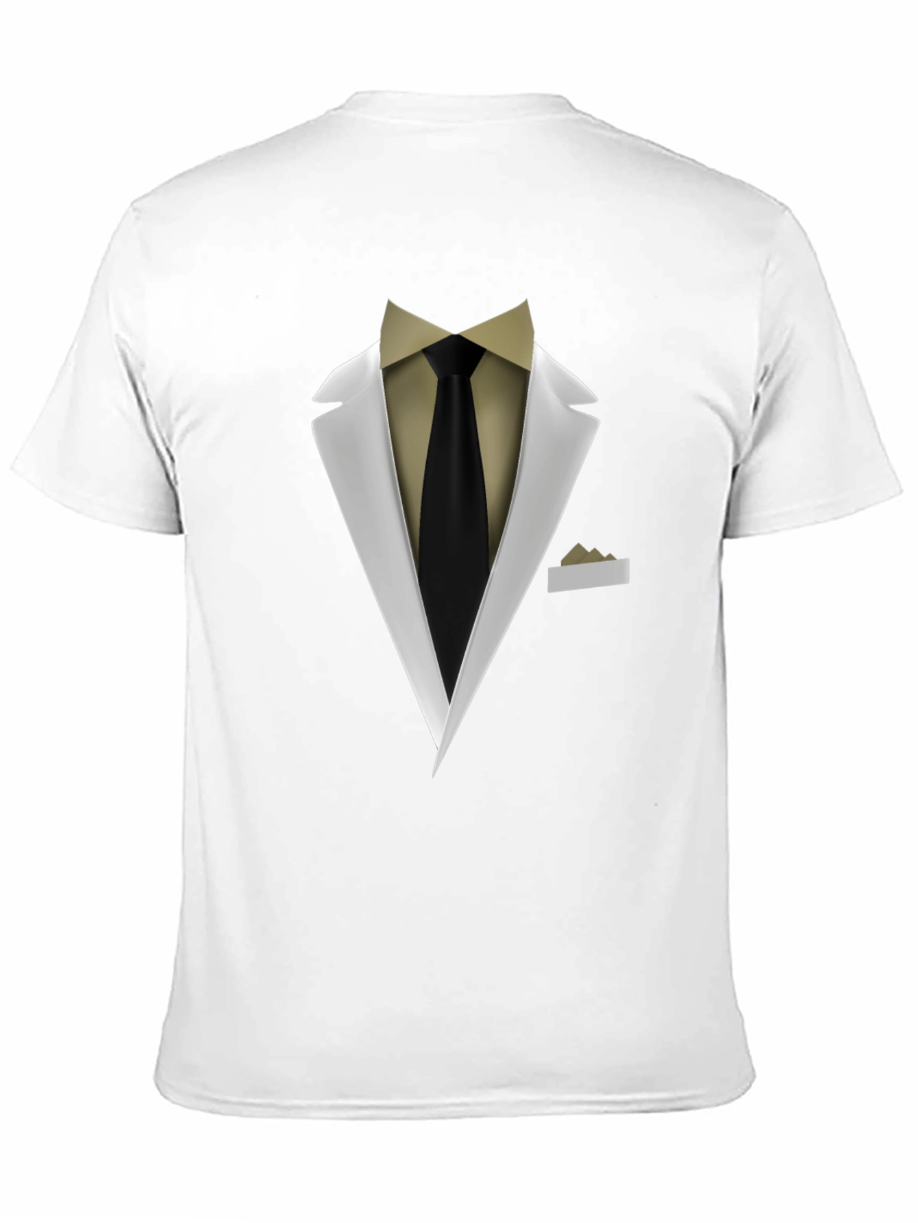 Suit & Tie Graphic Tee - Black Fashion Top - 11