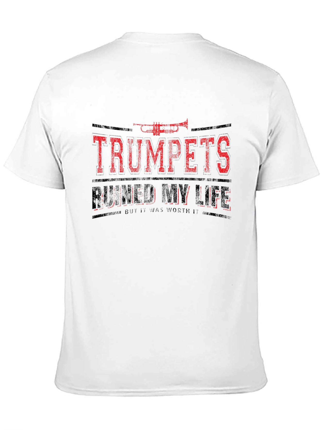 Black Trumpets Ruined My Life T-Shirt - Funny Musician Tee view 11