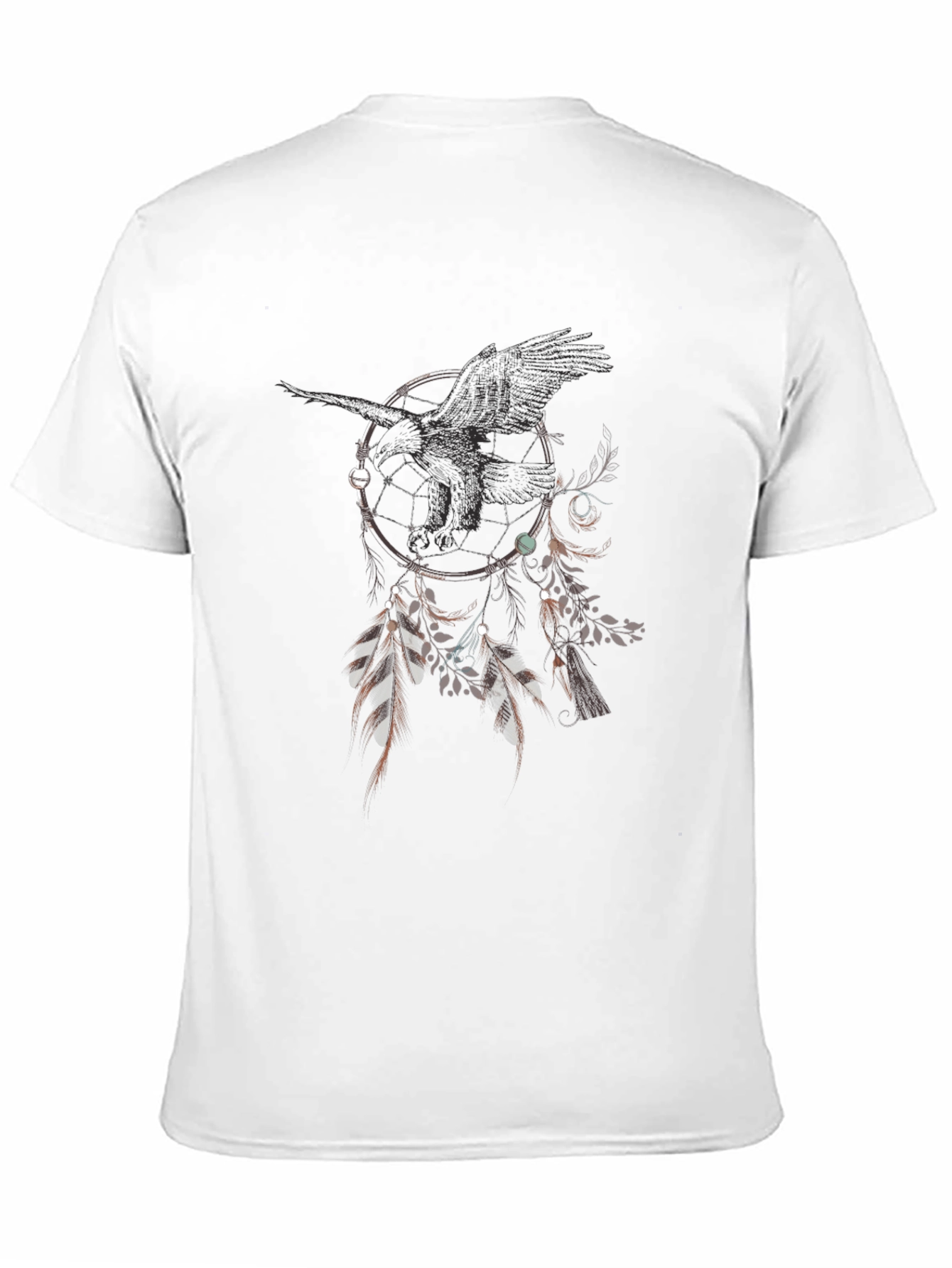Black Raven Dreamcatcher Graphic Tee - Unique Design view 11