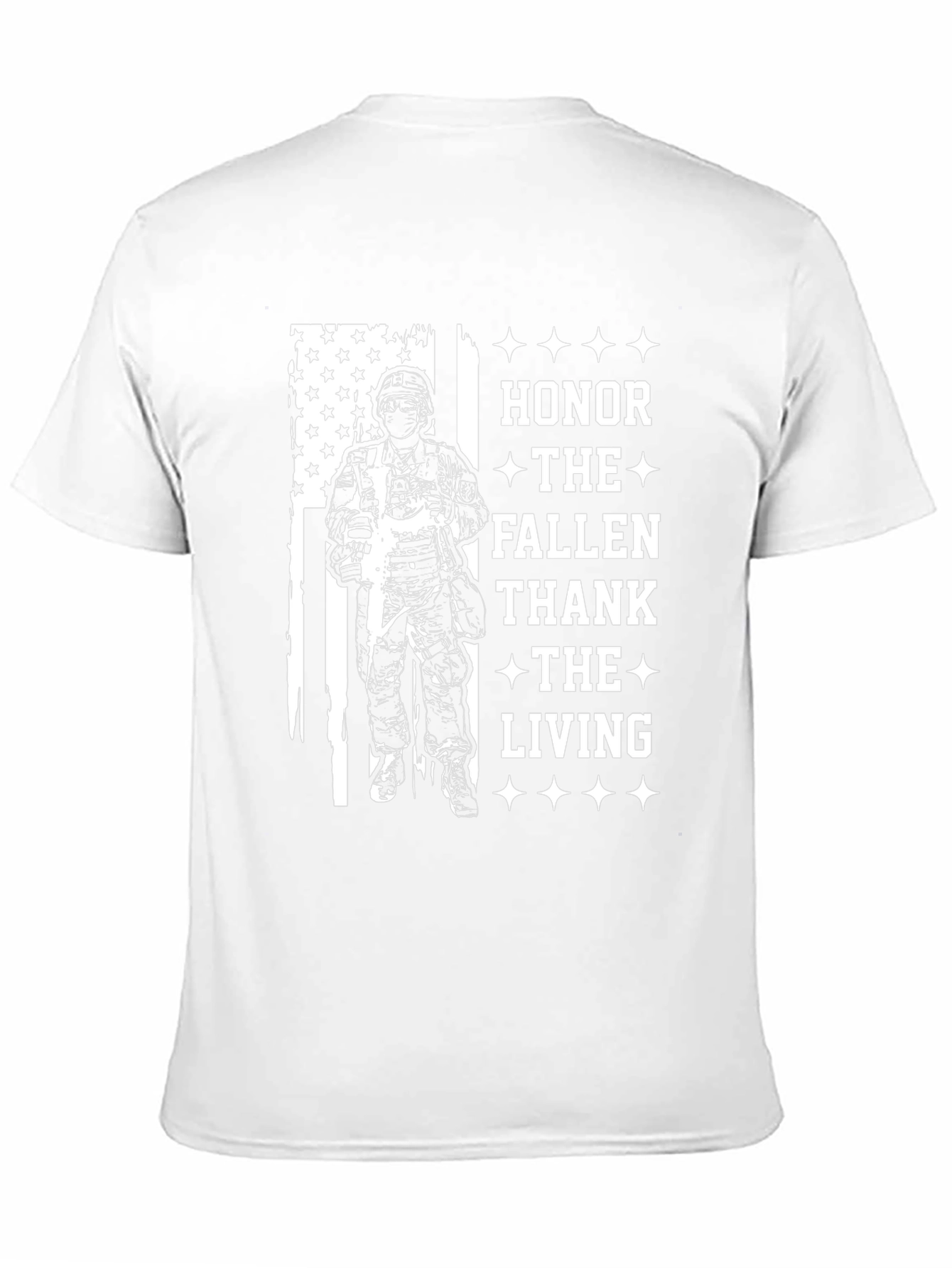 Black Honor Fallen, Thank Living T-Shirt view 11