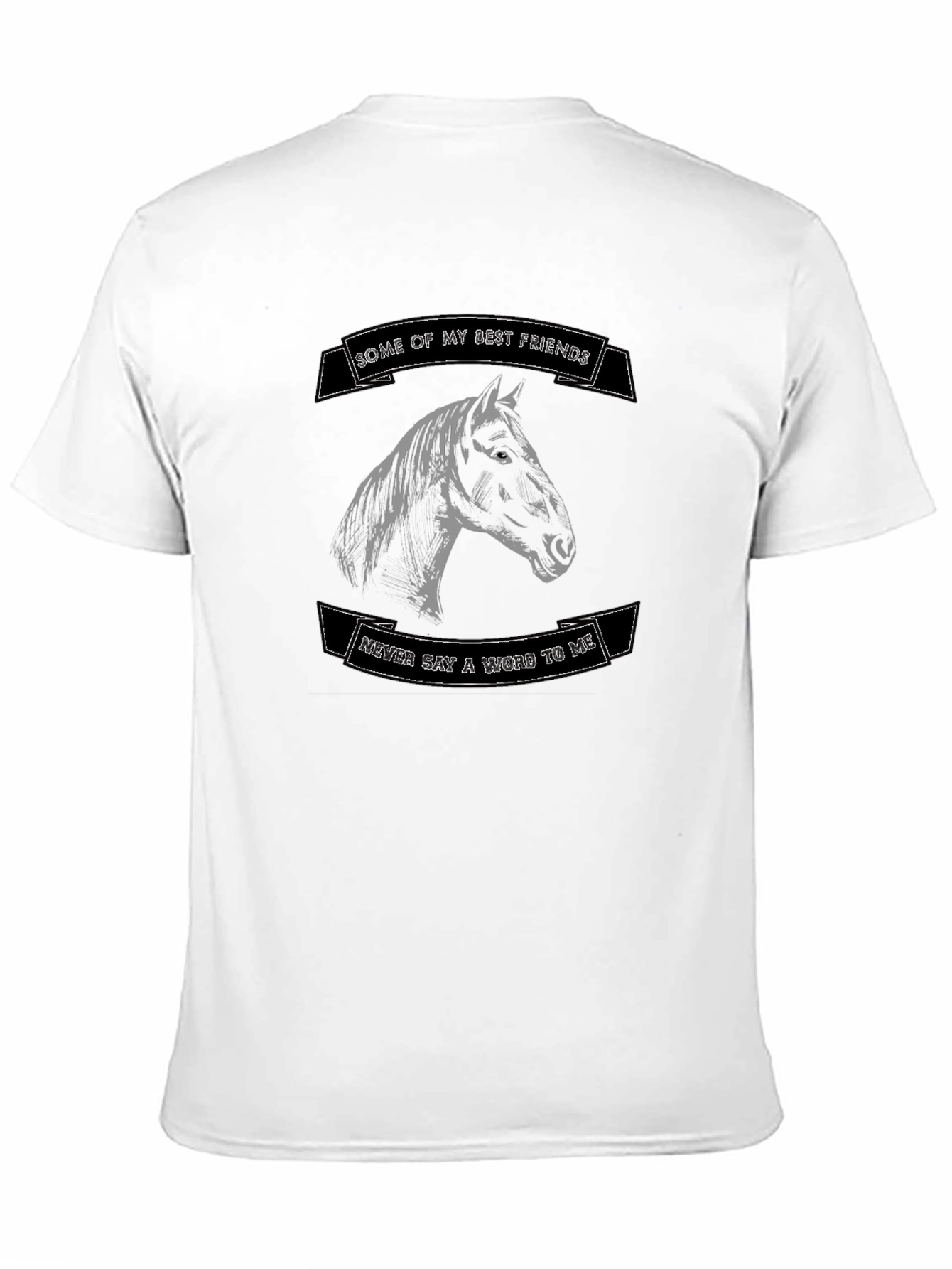 Black Horse Lover T-Shirt - "Some of My Best Friends" view 11
