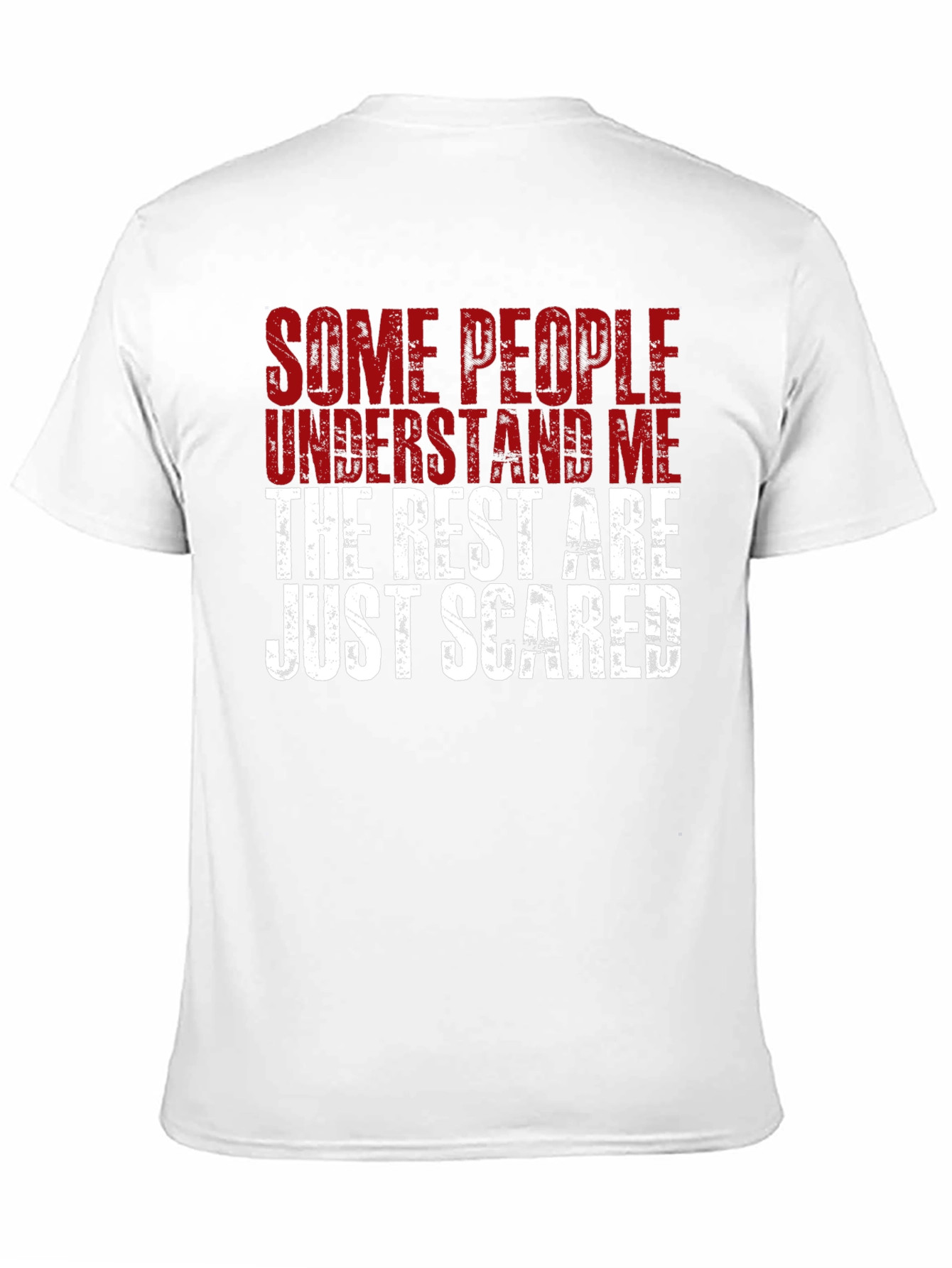 Black Funny Statement Graphic T-Shirt - Some People Understand Me view 11