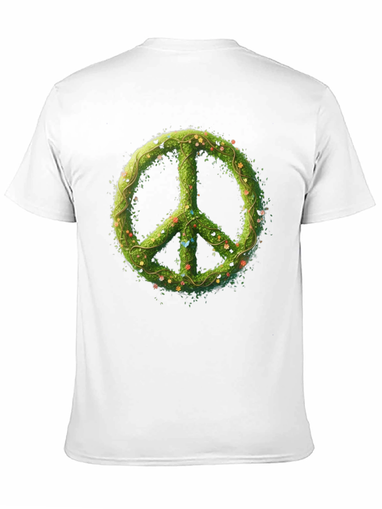 Black Nature Peace Sign Black Graphic Tee view 11