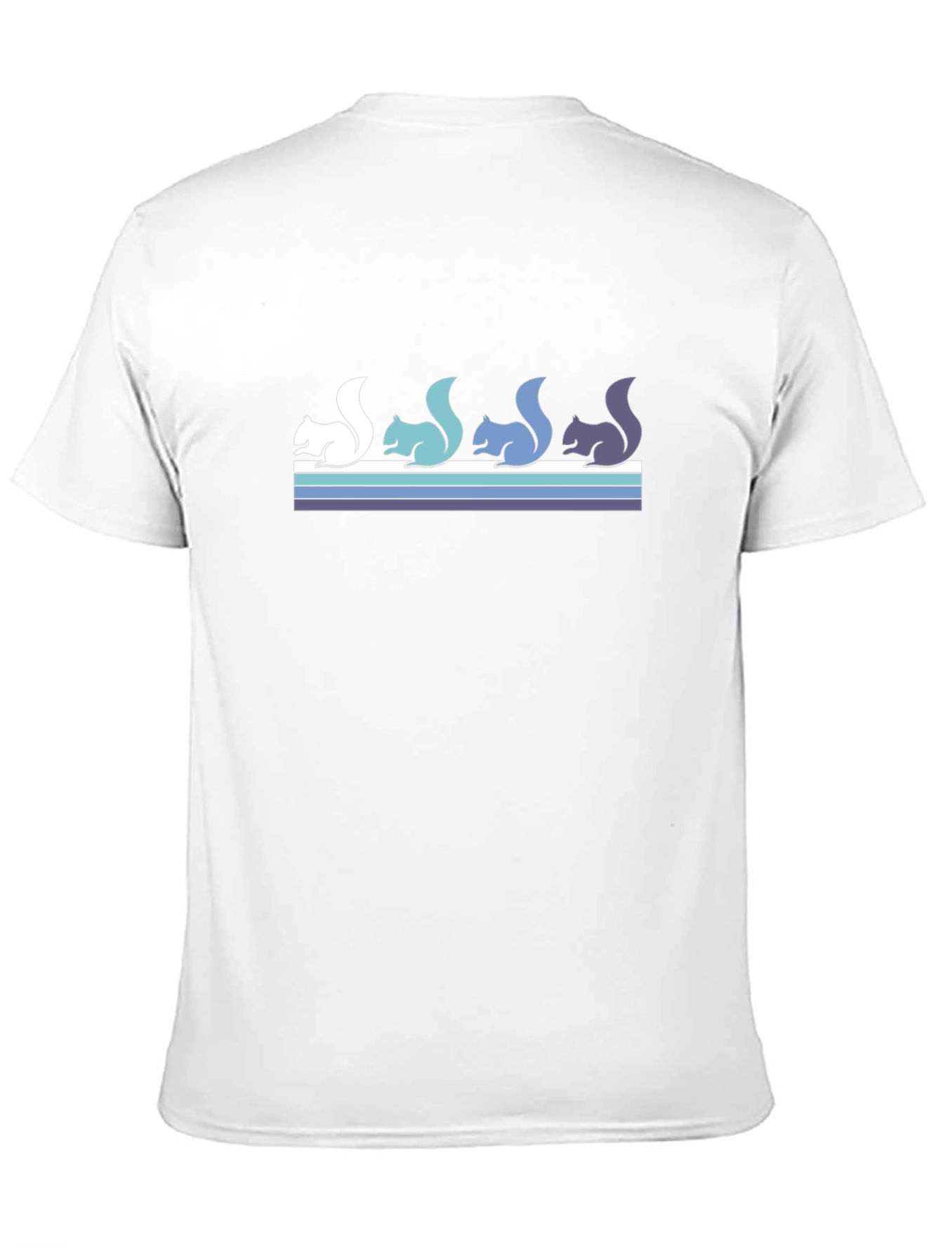 Black Retro Squirrel T-Shirt - Black Tee view 11