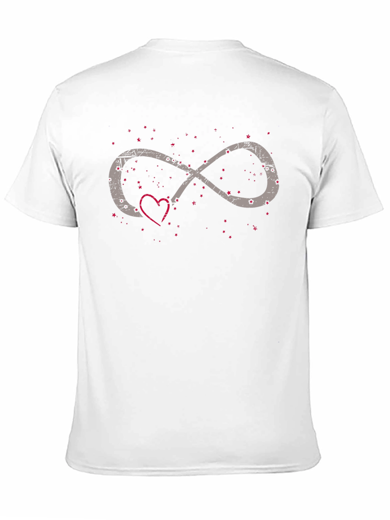 Black Infinity Love Heart Graphic Tee - Black Casual Shirt view 11