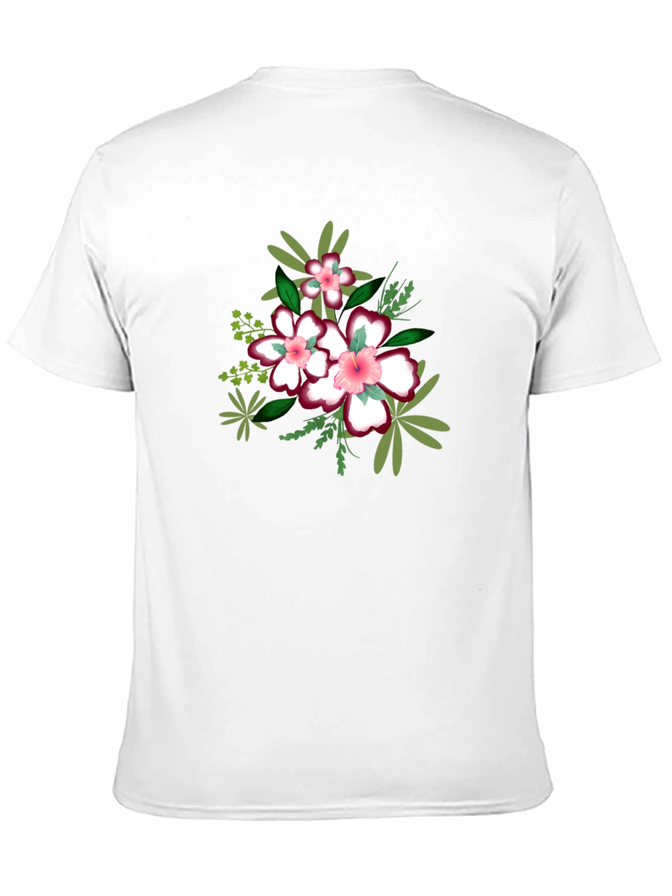 Black Floral Print Black T-Shirt view 11