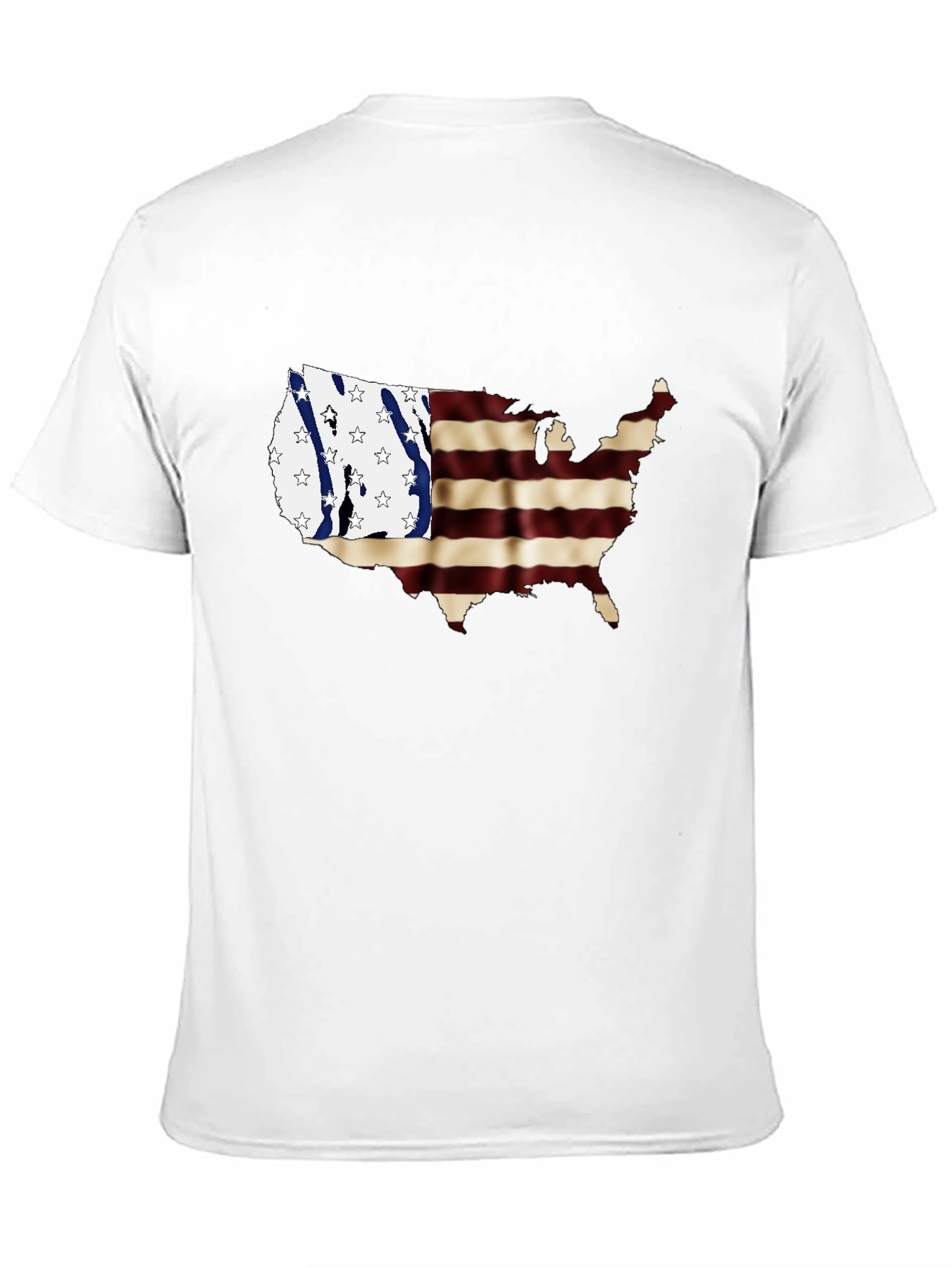 USA Map Flag Graphic Tee - 11