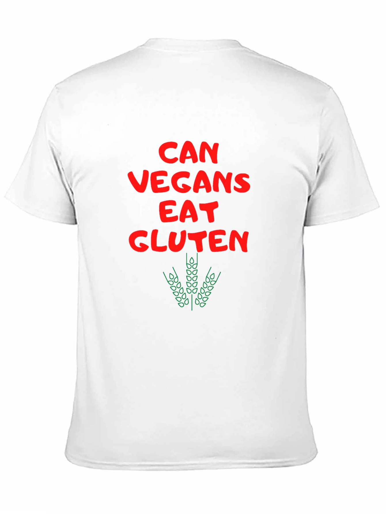 Black Can Vegans Eat Gluten Funny T-Shirt view 11