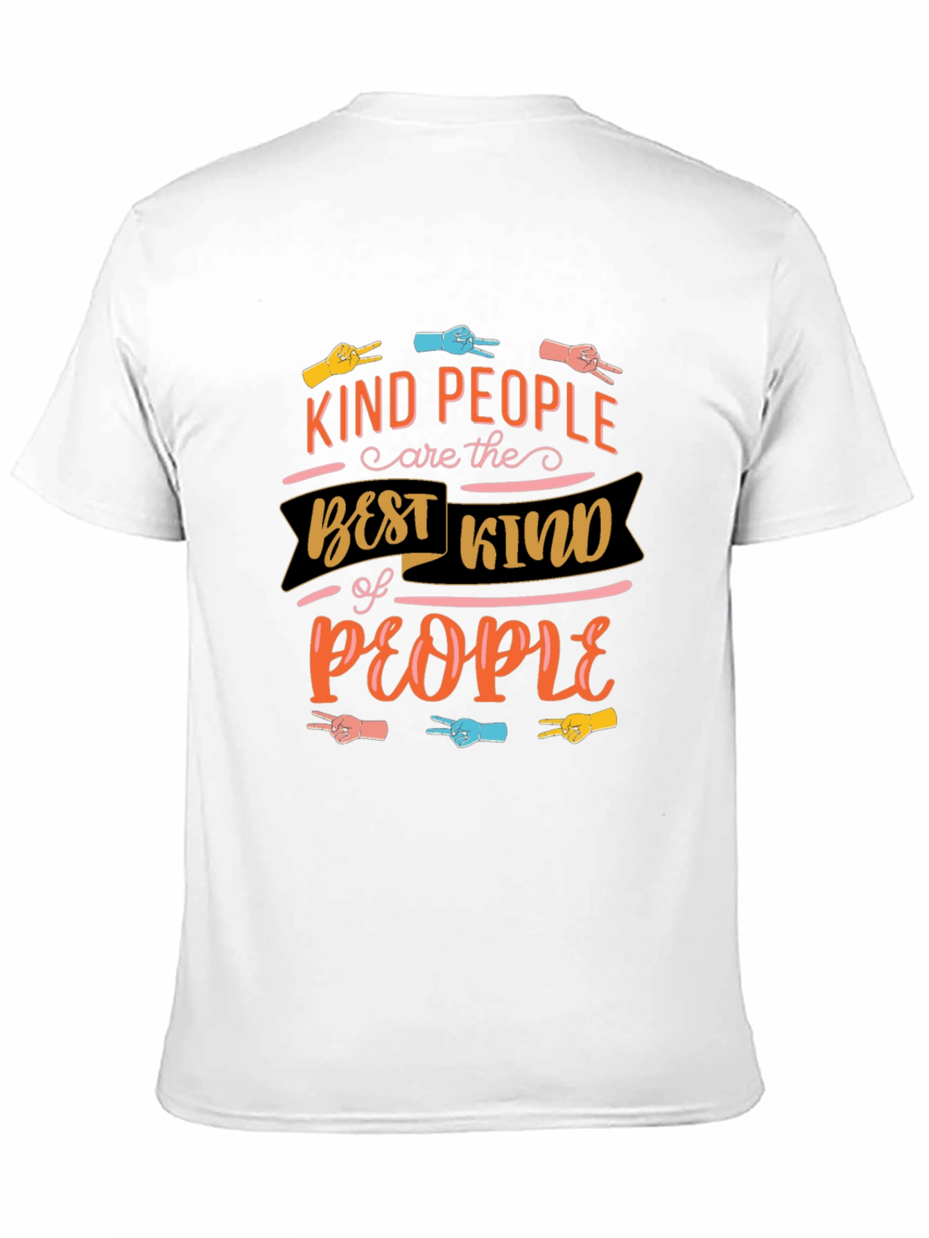 Black Kind People Graphic Tee - Black view 11
