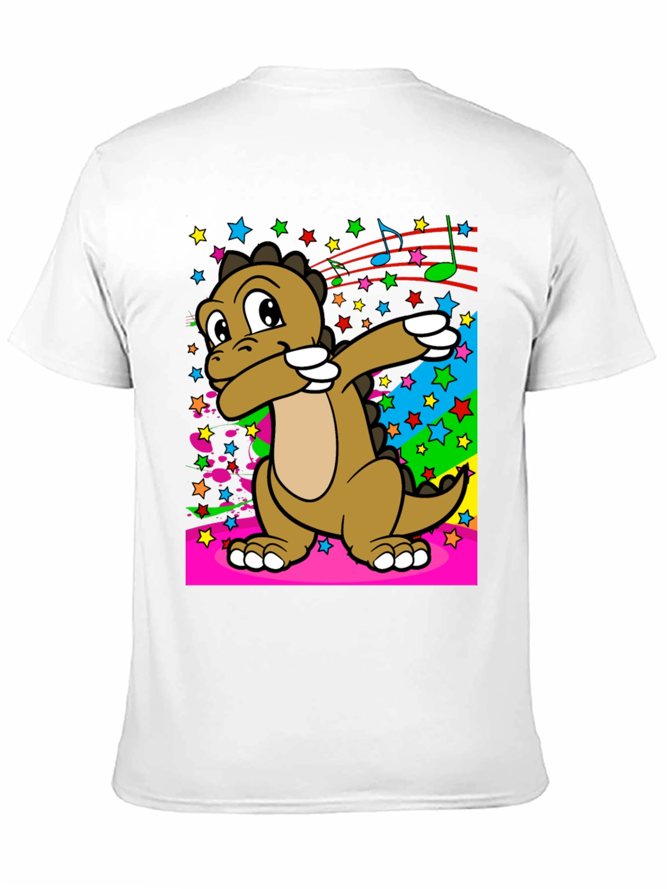 Black Dabbing Dinosaur T-Shirt - Fun Graphic Tee view 11