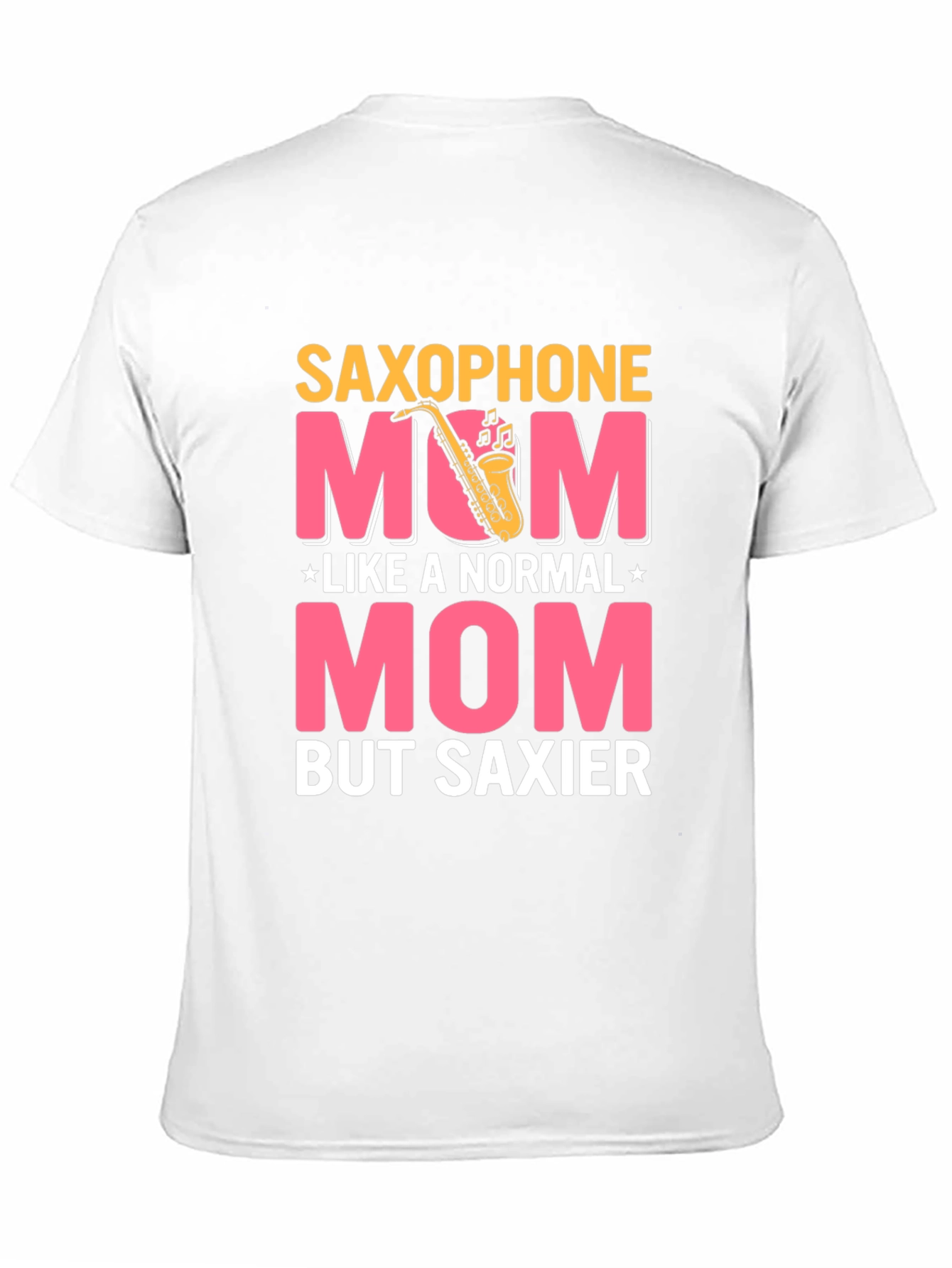 Black Saxophone Mom T-Shirt: Normal Mom But Saxier Tee view 11