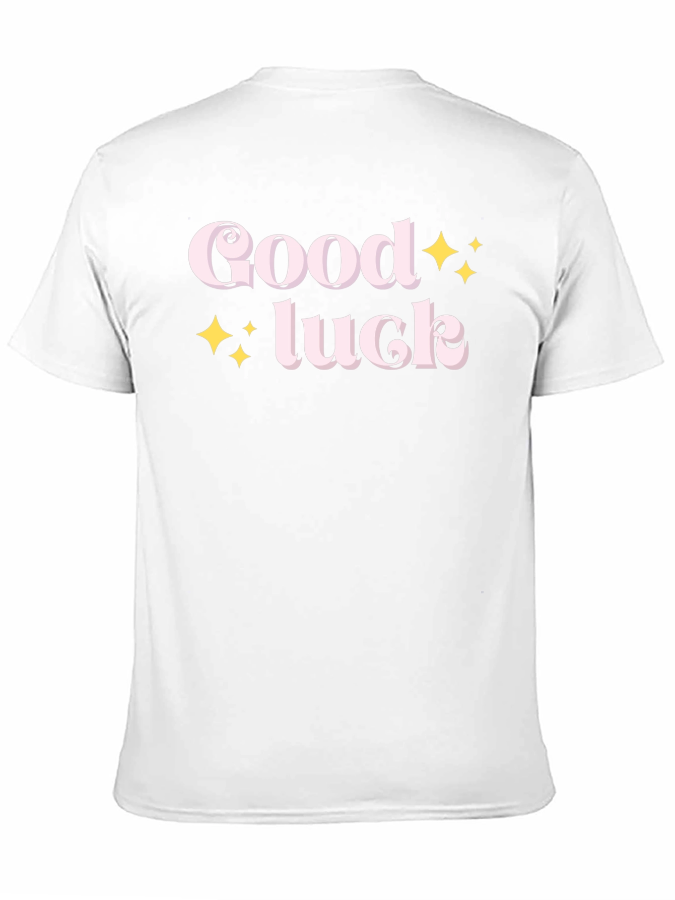 Black Good Luck Graphic Tee - Soft Cotton Blend view 11