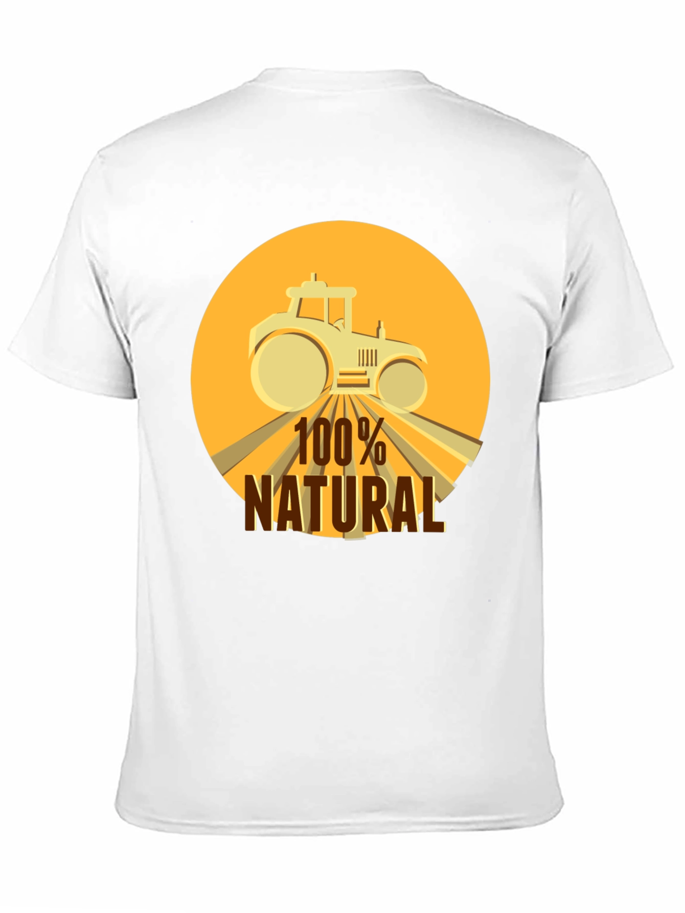 Black 100% Natural Tractor Graphic Tee - Black Cotton Blend view 11