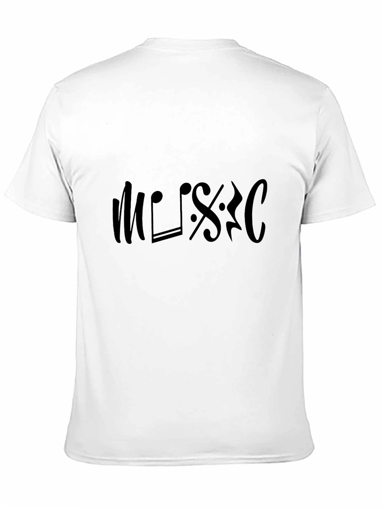 Black Music Notes T-Shirt - Stylish & Comfortable Tee view 11