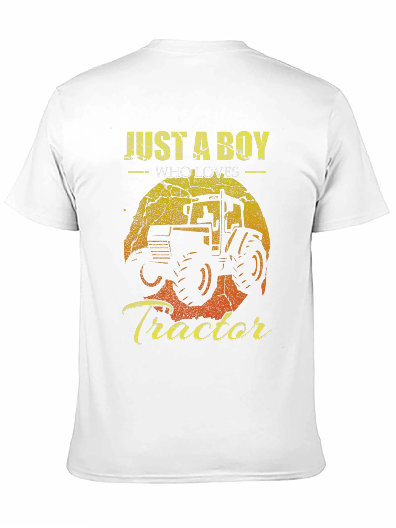 Black Just a Boy Who Loves Tractors Graphic Tee view 11